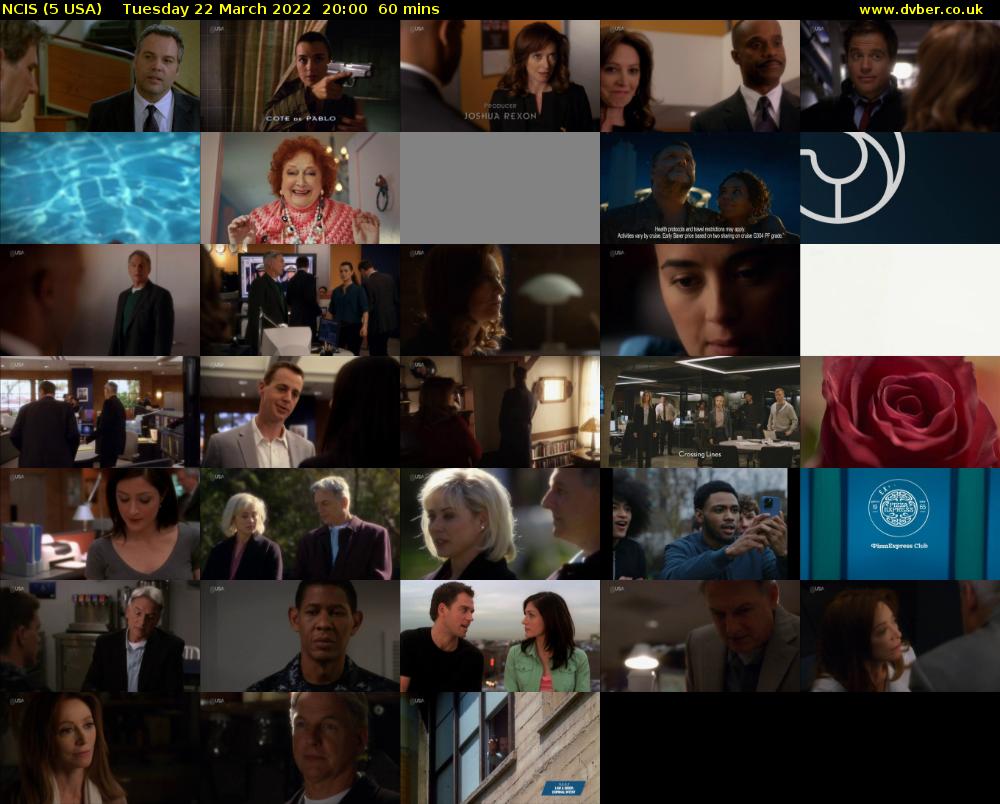 NCIS (5 USA) Tuesday 22 March 2022 20:00 - 21:00