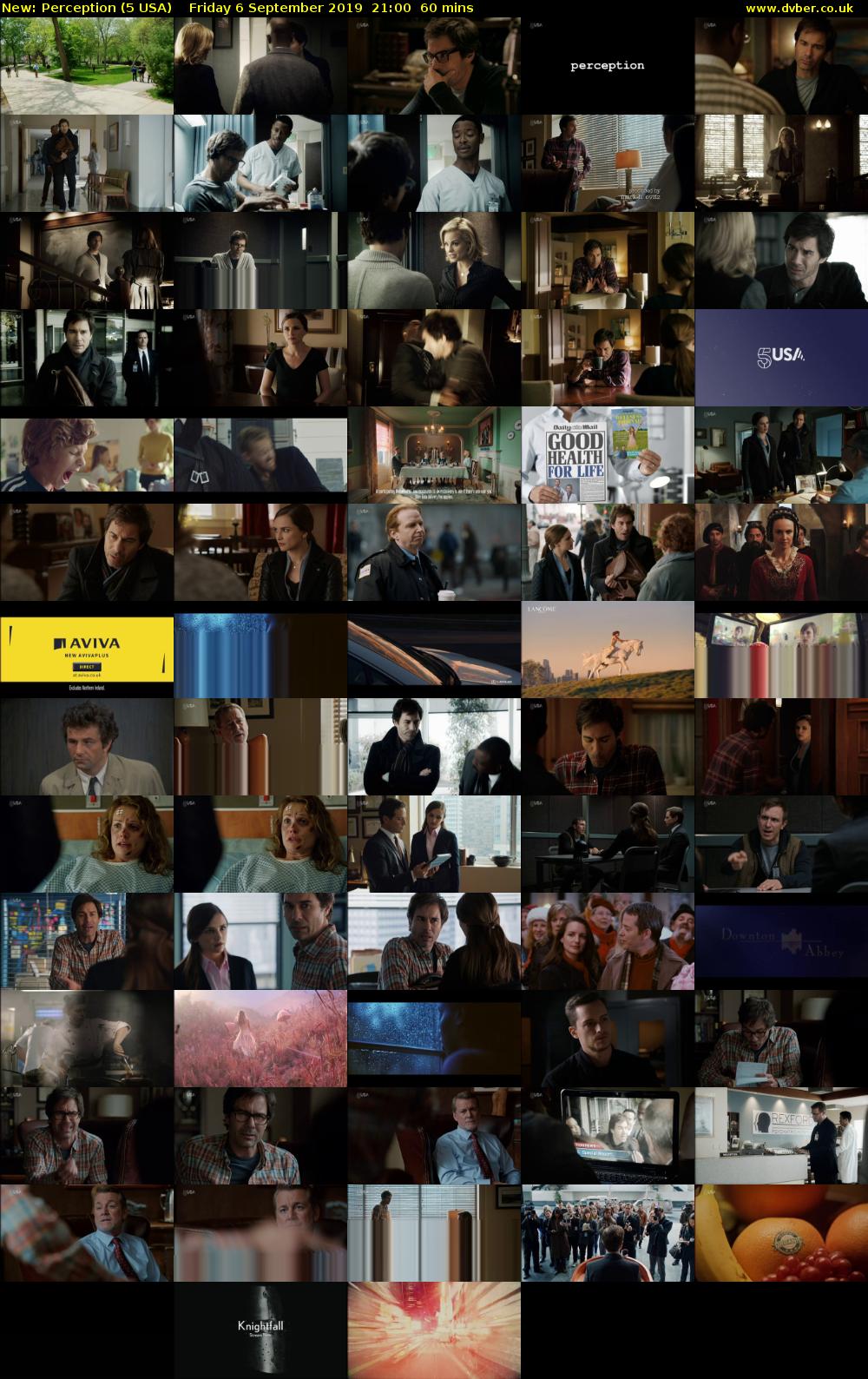 Perception (5 USA) Friday 6 September 2019 21:00 - 22:00