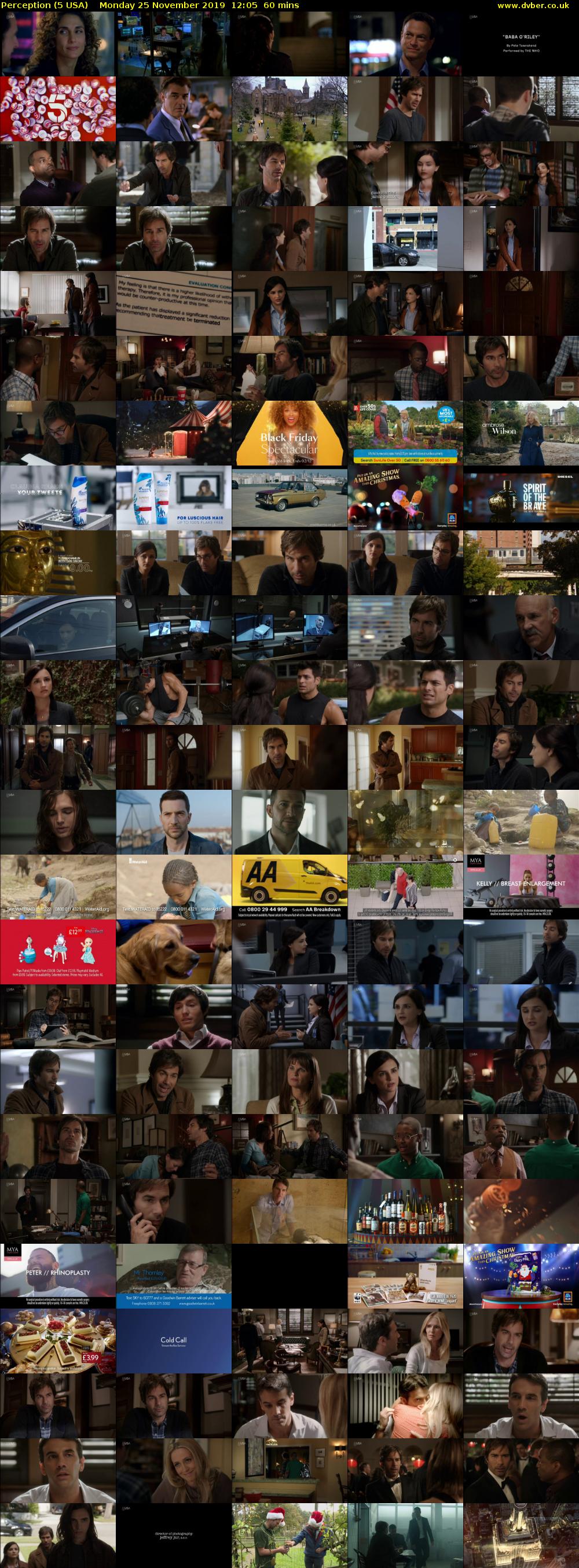 Perception (5 USA) Monday 25 November 2019 12:05 - 13:05