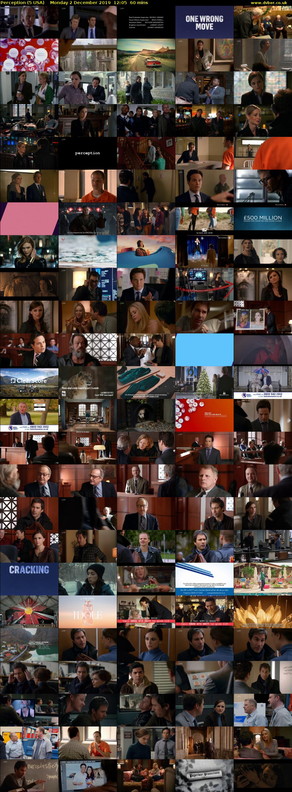 Perception (5 USA) Monday 2 December 2019 12:05 - 13:05