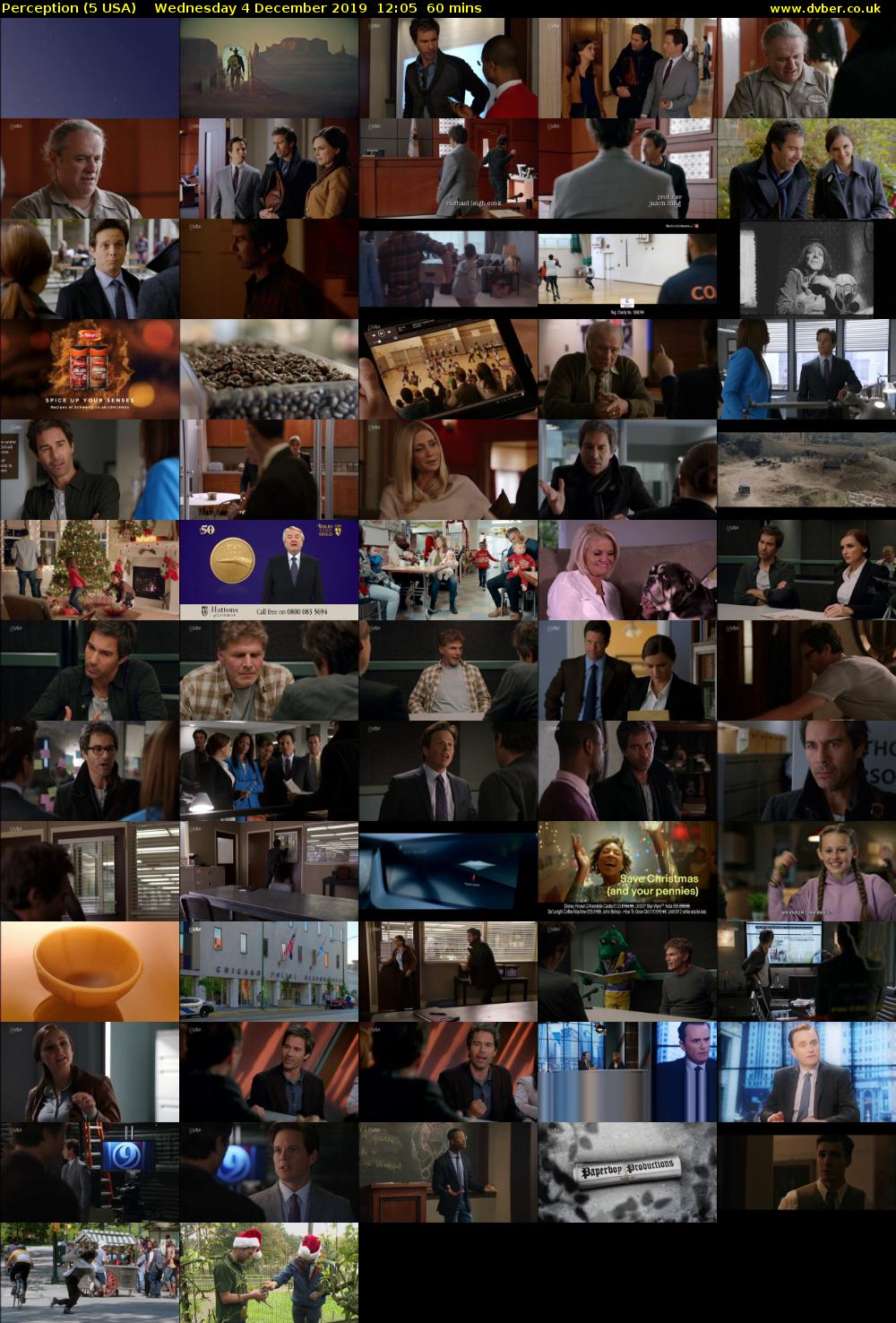 Perception (5 USA) Wednesday 4 December 2019 12:05 - 13:05