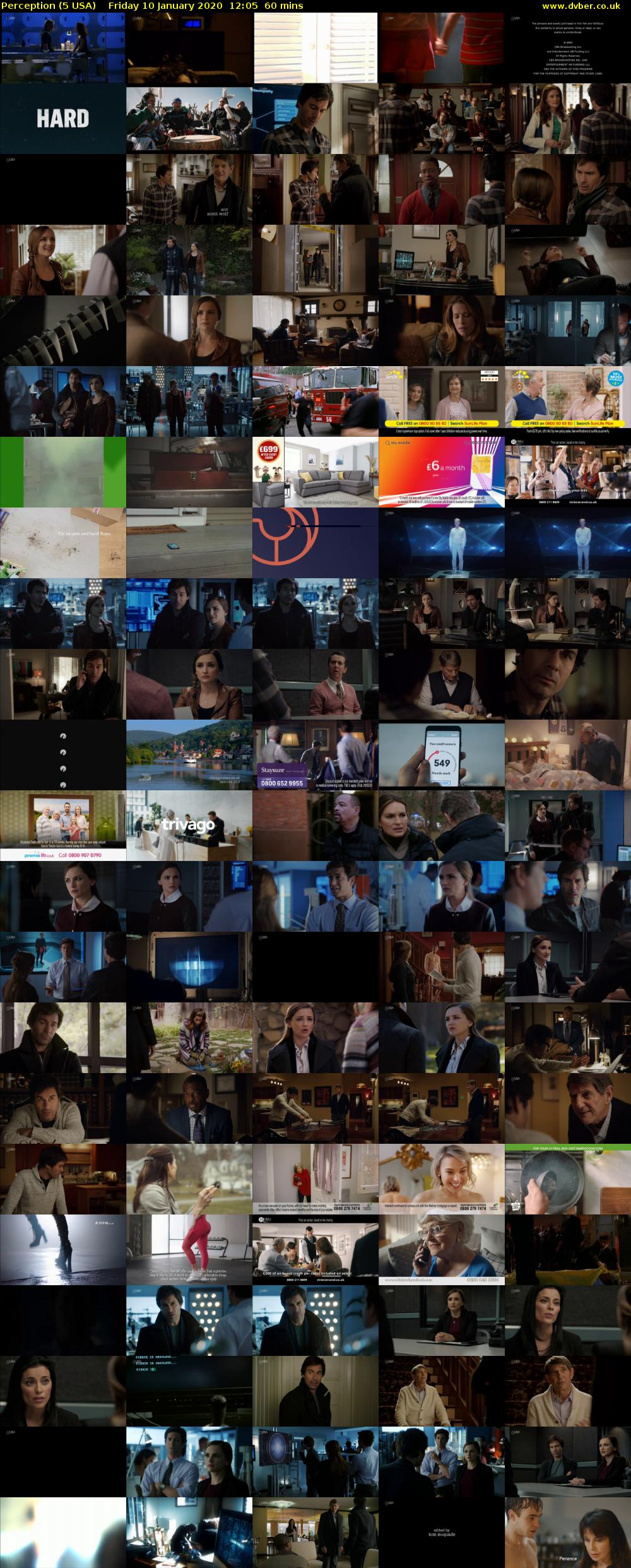 Perception (5 USA) Friday 10 January 2020 12:05 - 13:05