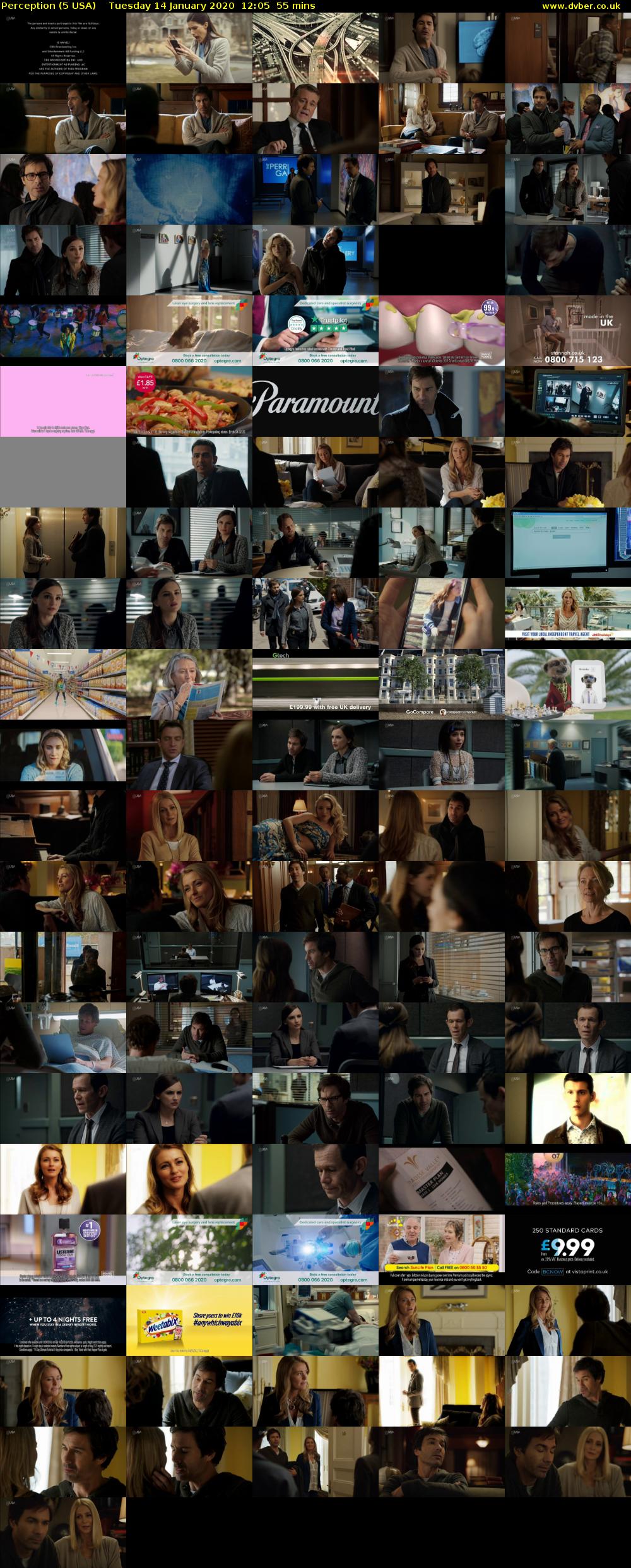 Perception (5 USA) Tuesday 14 January 2020 12:05 - 13:00