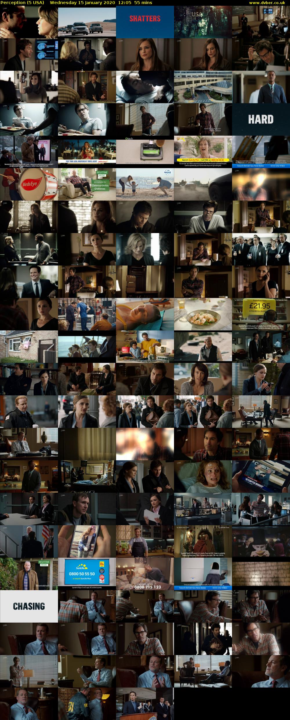 Perception (5 USA) Wednesday 15 January 2020 12:05 - 13:00