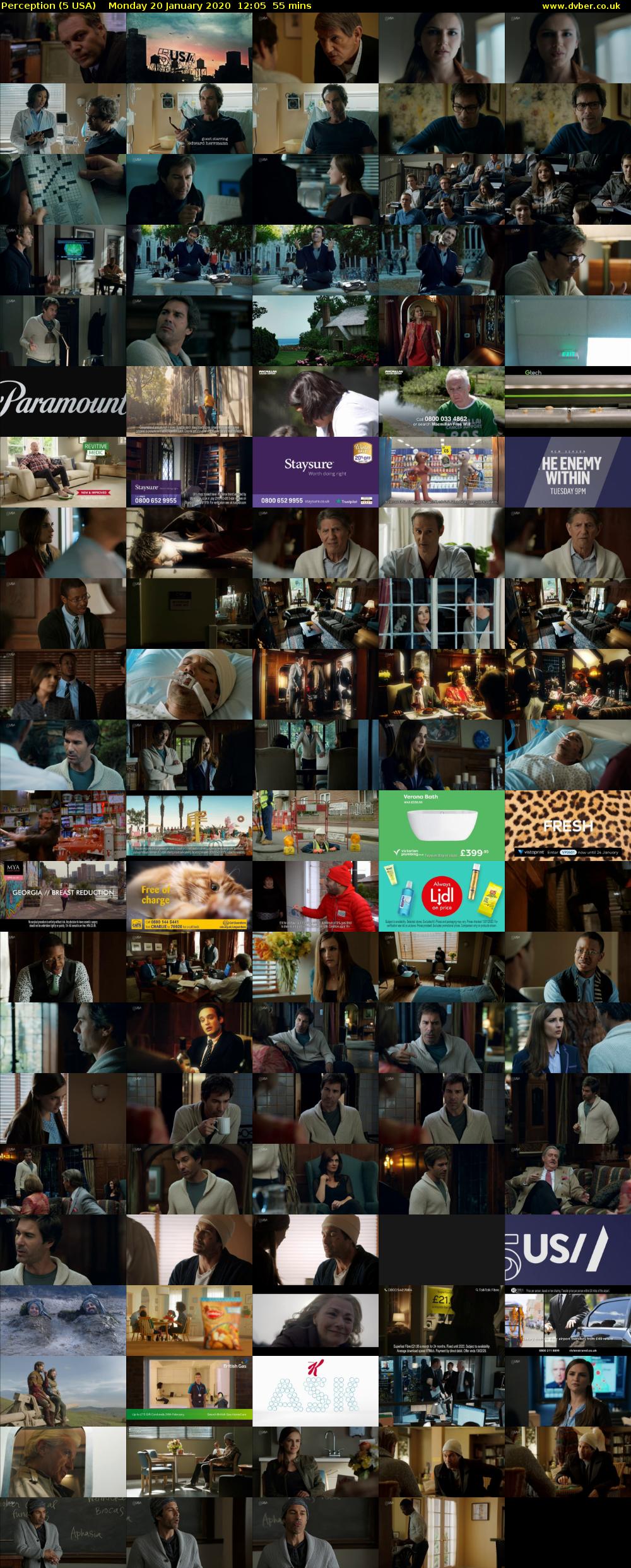 Perception (5 USA) Monday 20 January 2020 12:05 - 13:00