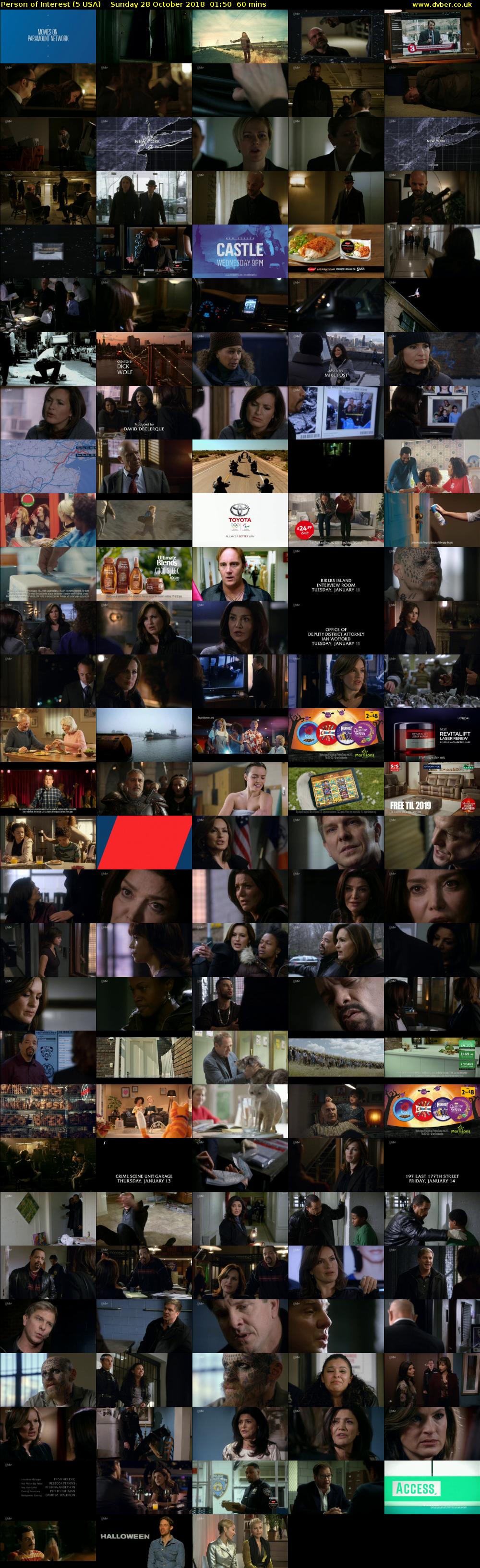 Person of Interest (5 USA) Sunday 28 October 2018 01:50 - 02:50