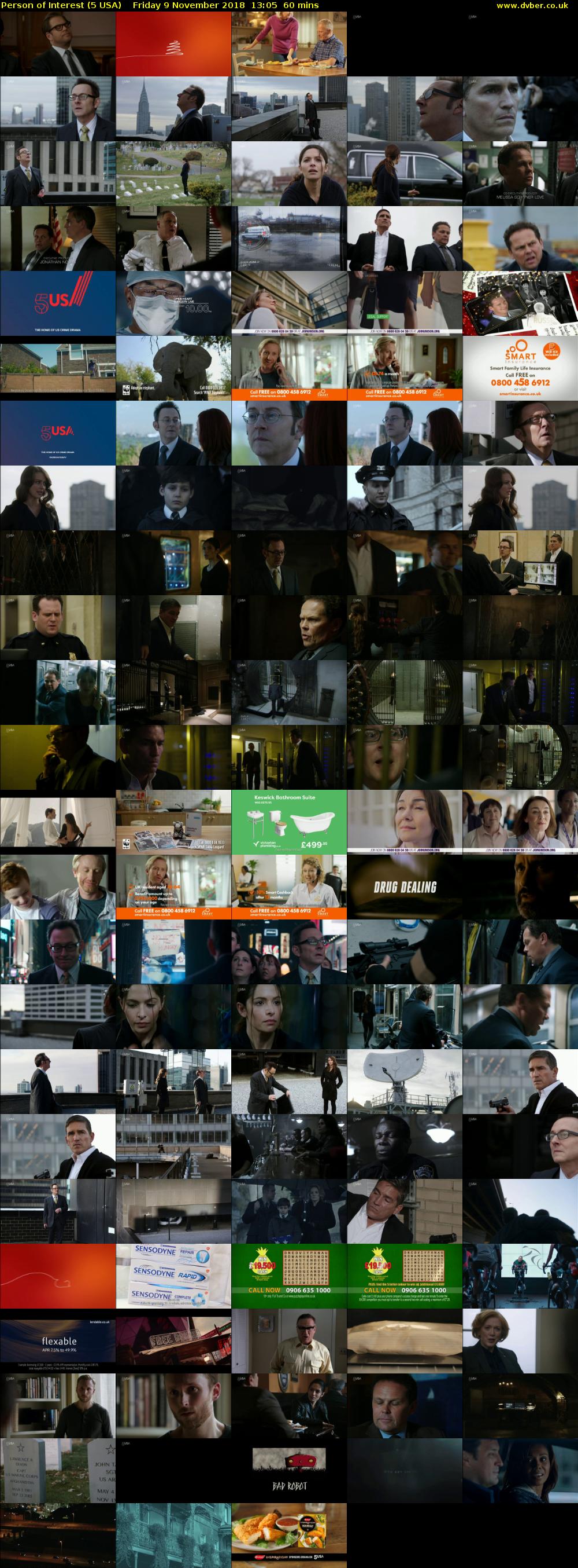 Person of Interest (5 USA) Friday 9 November 2018 13:05 - 14:05