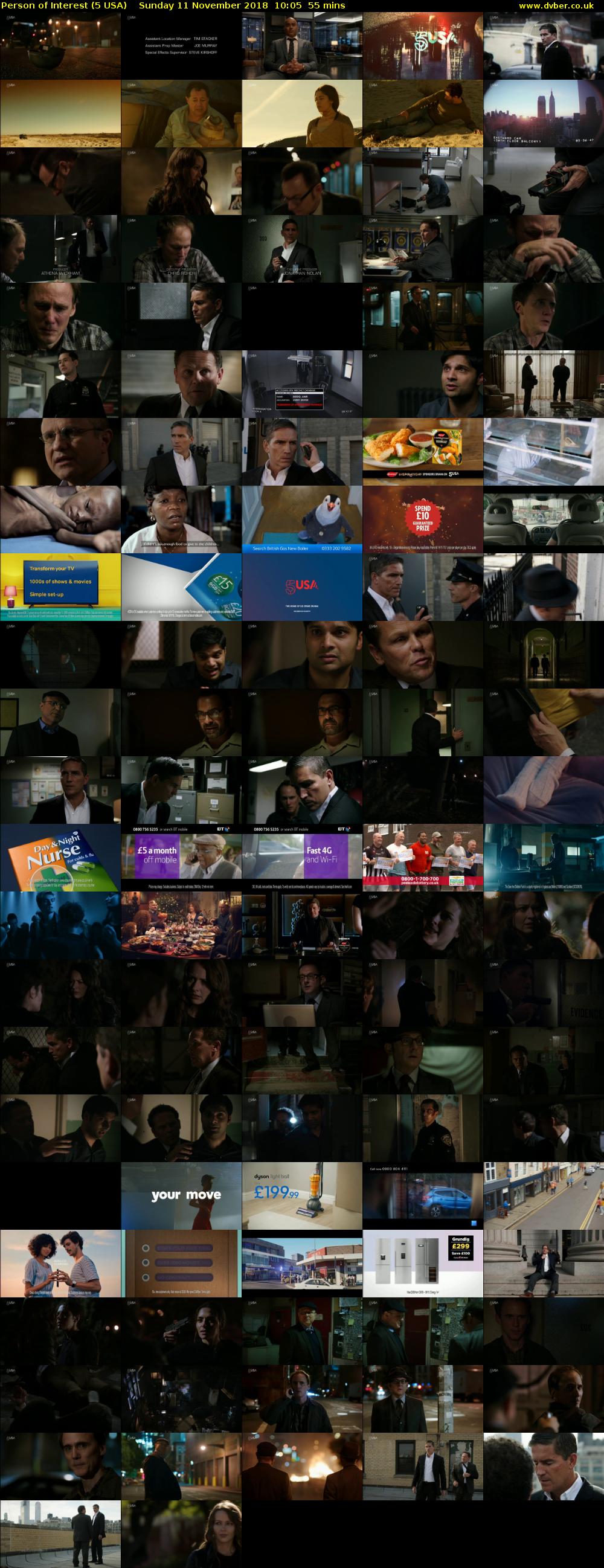 Person of Interest (5 USA) Sunday 11 November 2018 10:05 - 11:00