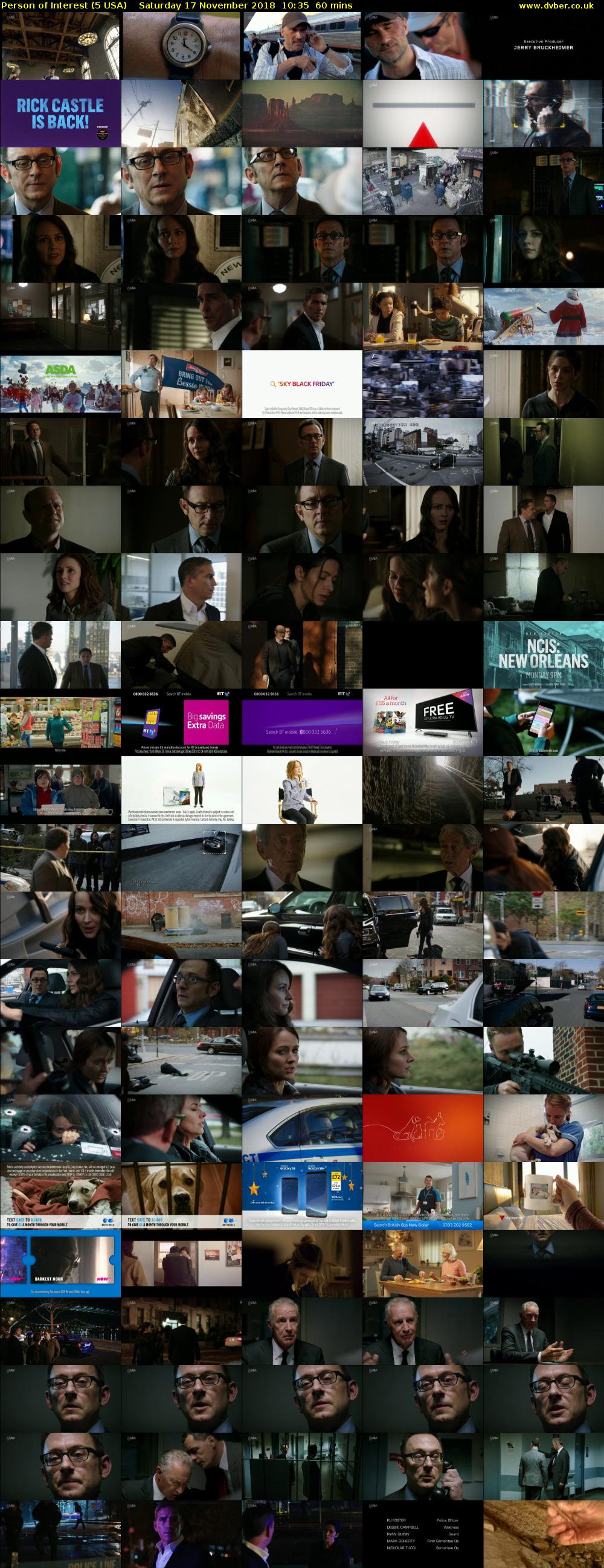 Person of Interest (5 USA) Saturday 17 November 2018 10:35 - 11:35