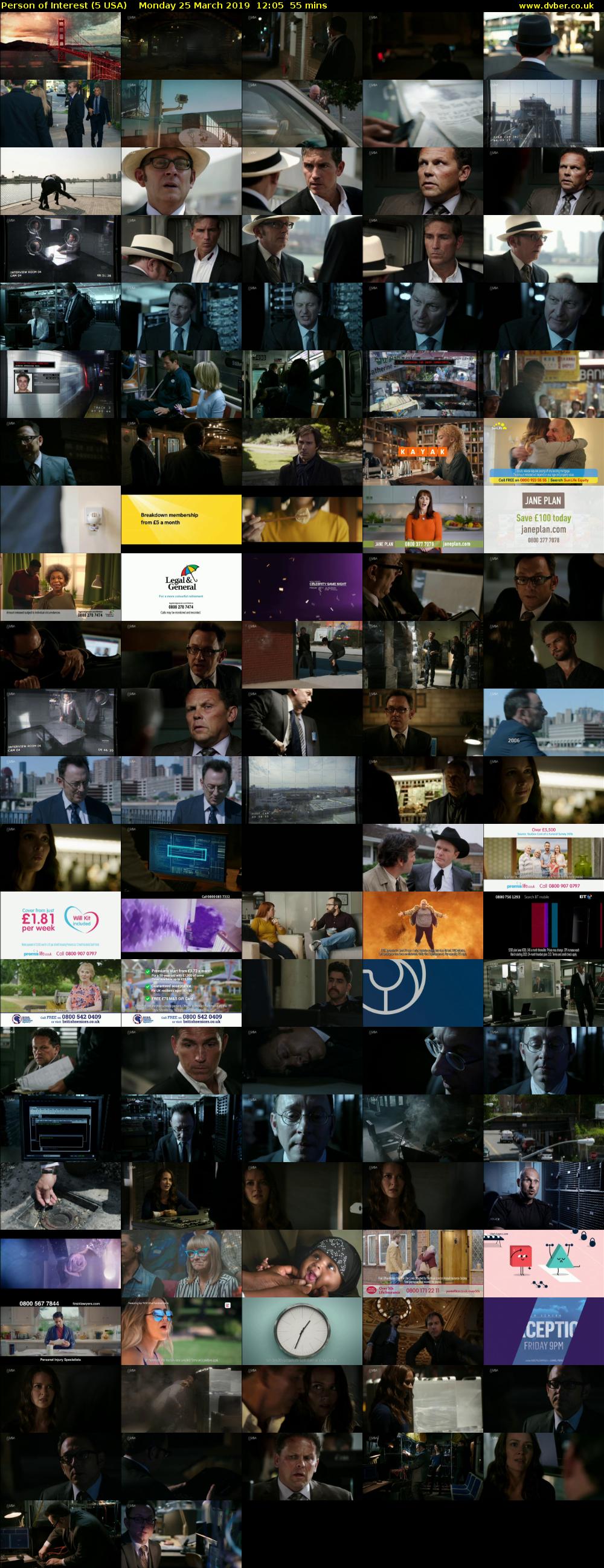Person of Interest (5 USA) Monday 25 March 2019 12:05 - 13:00