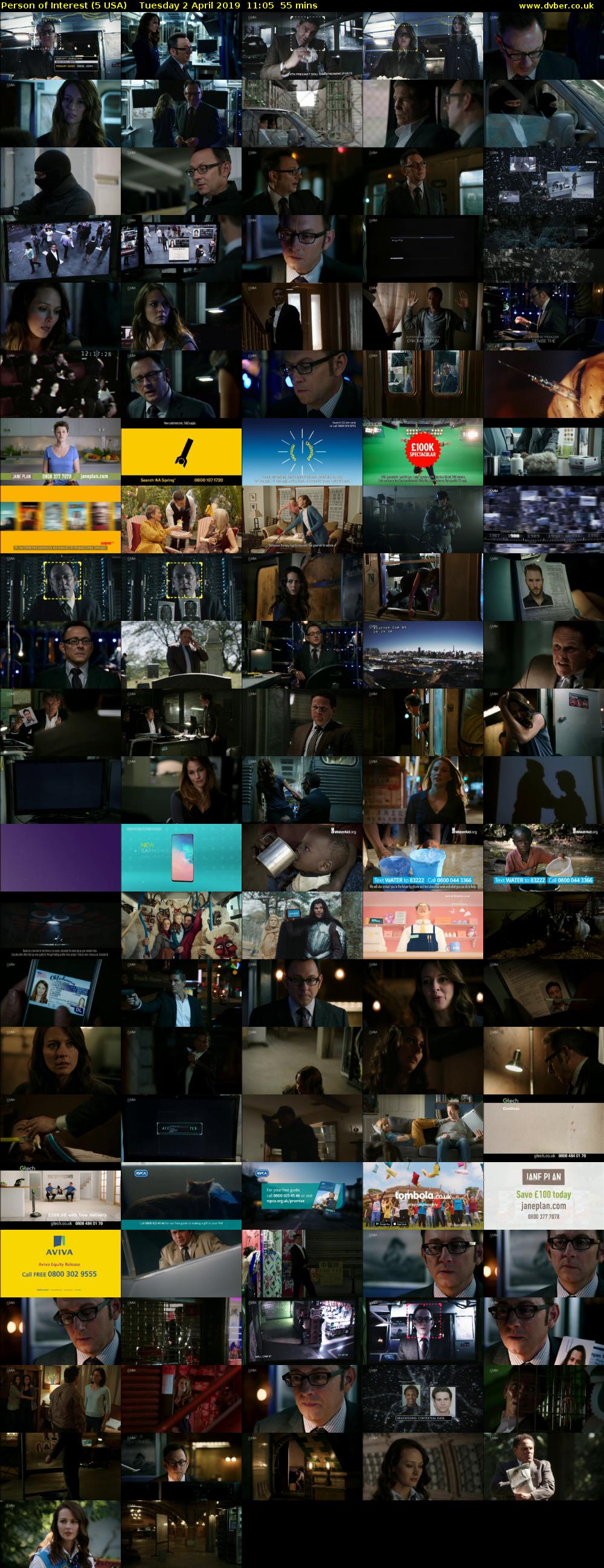 Person of Interest (5 USA) Tuesday 2 April 2019 11:05 - 12:00