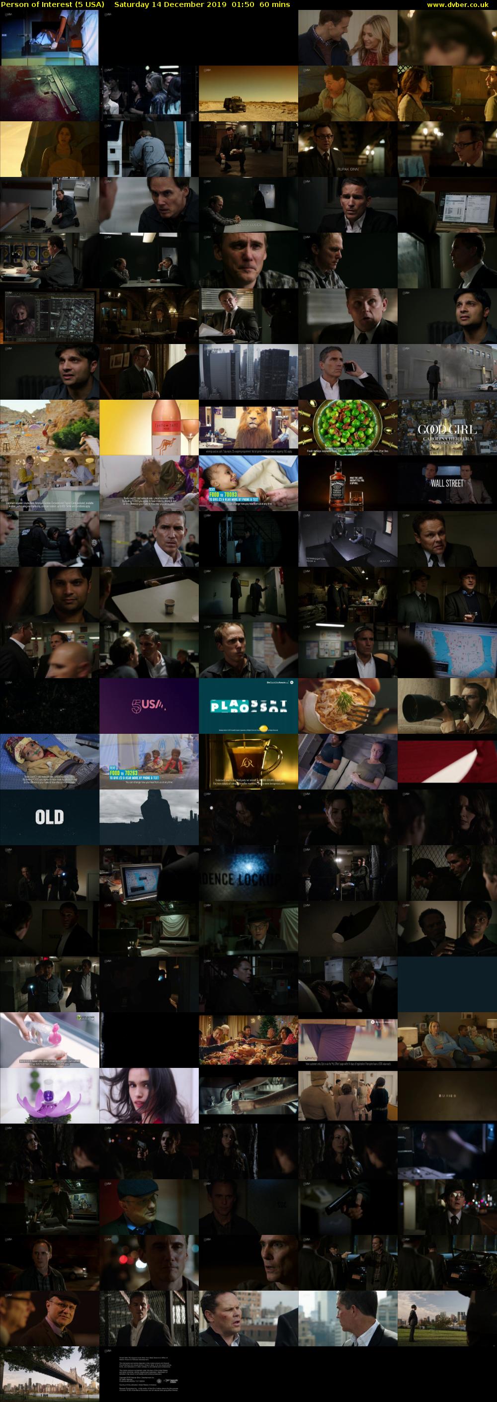 Person of Interest (5 USA) Saturday 14 December 2019 01:50 - 02:50