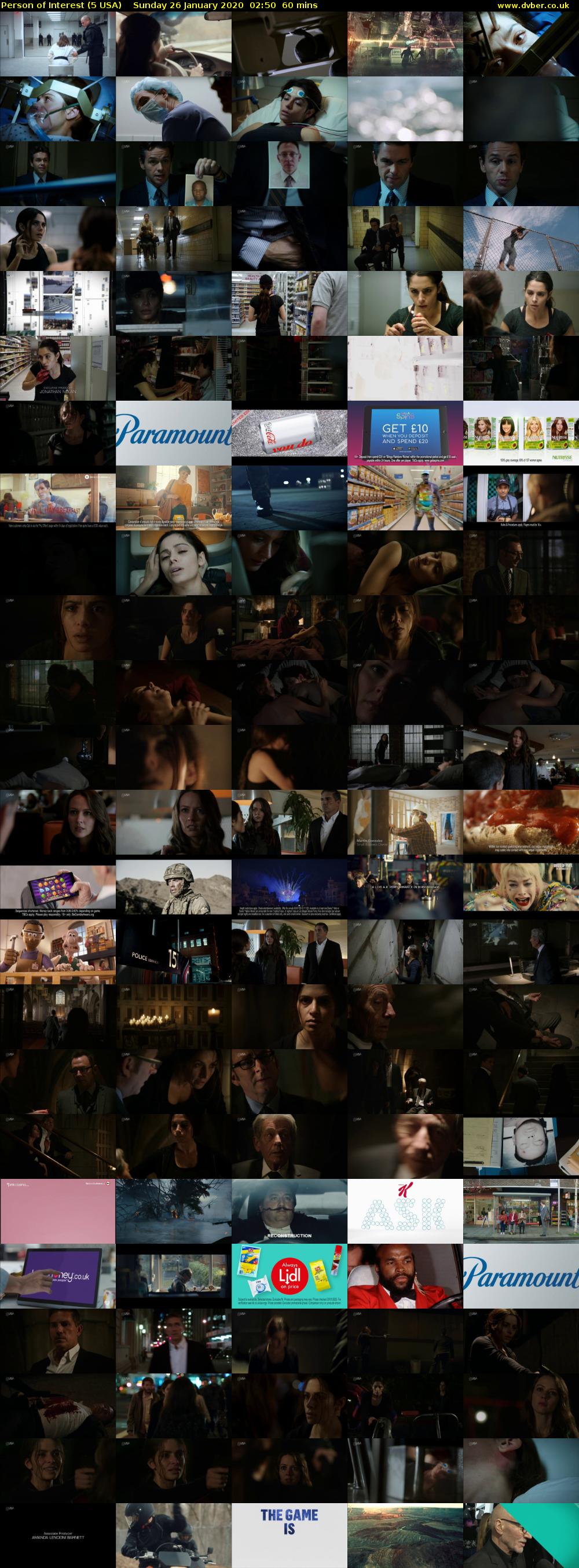 Person of Interest (5 USA) Sunday 26 January 2020 02:50 - 03:50