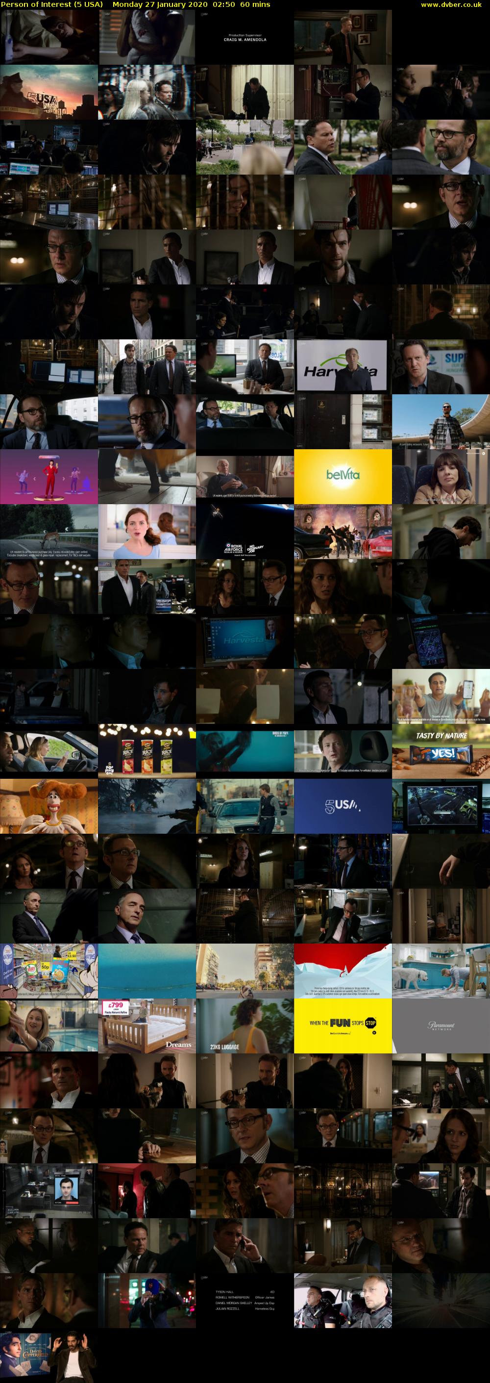 Person of Interest (5 USA) Monday 27 January 2020 02:50 - 03:50