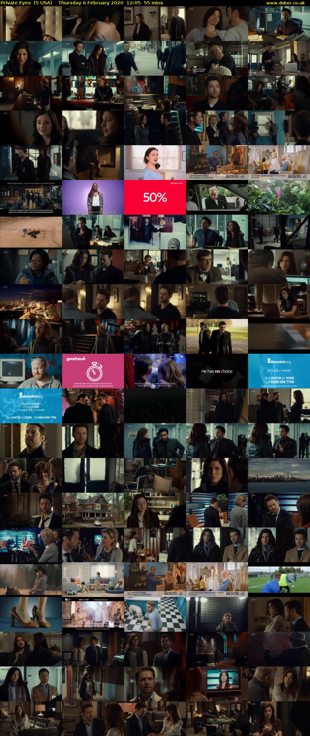 Private Eyes  (5 USA) Thursday 6 February 2020 12:05 - 13:00