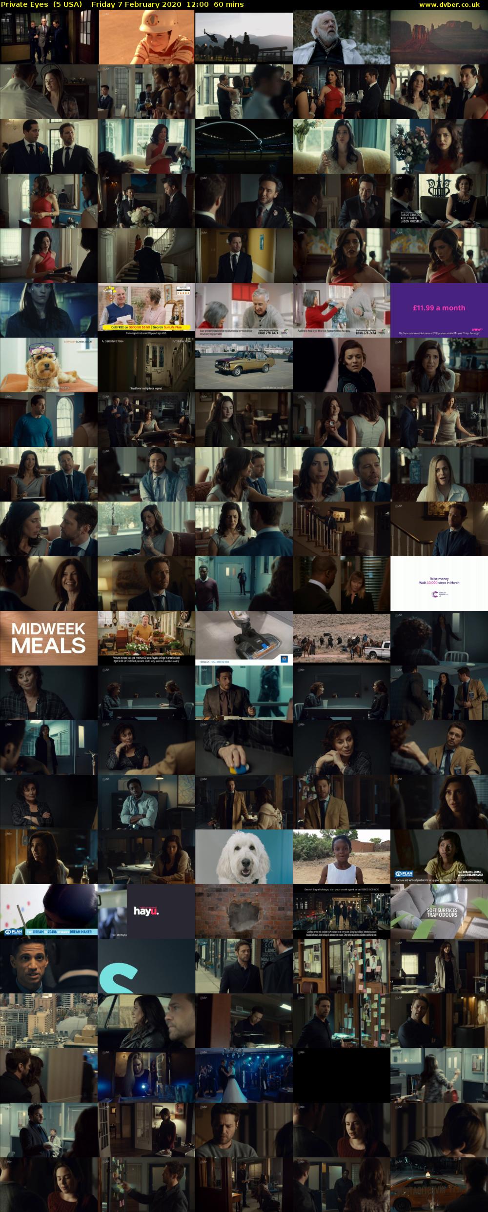 Private Eyes  (5 USA) Friday 7 February 2020 12:00 - 13:00