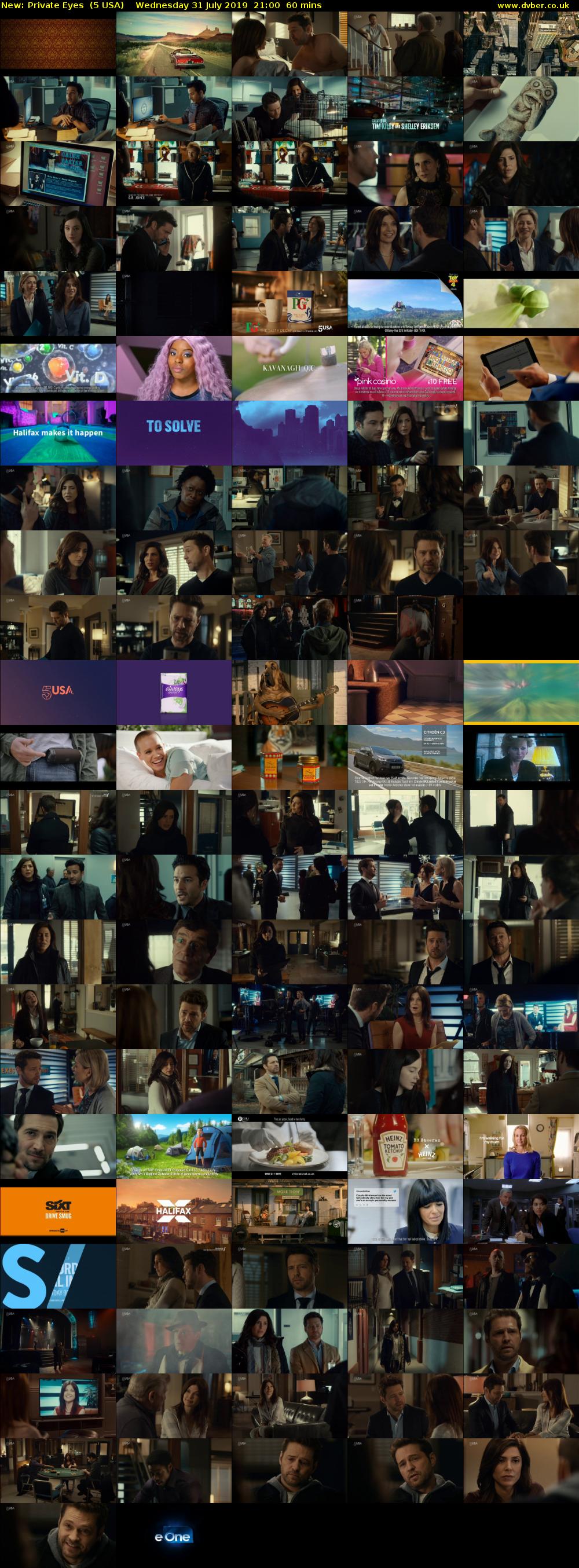 Private Eyes (5 USA) Wednesday 31 July 2019 21:00 - 22:00