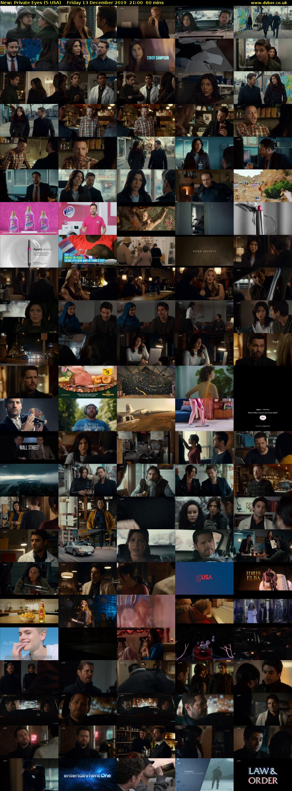 Private Eyes (5 USA) Friday 13 December 2019 21:00 - 22:00