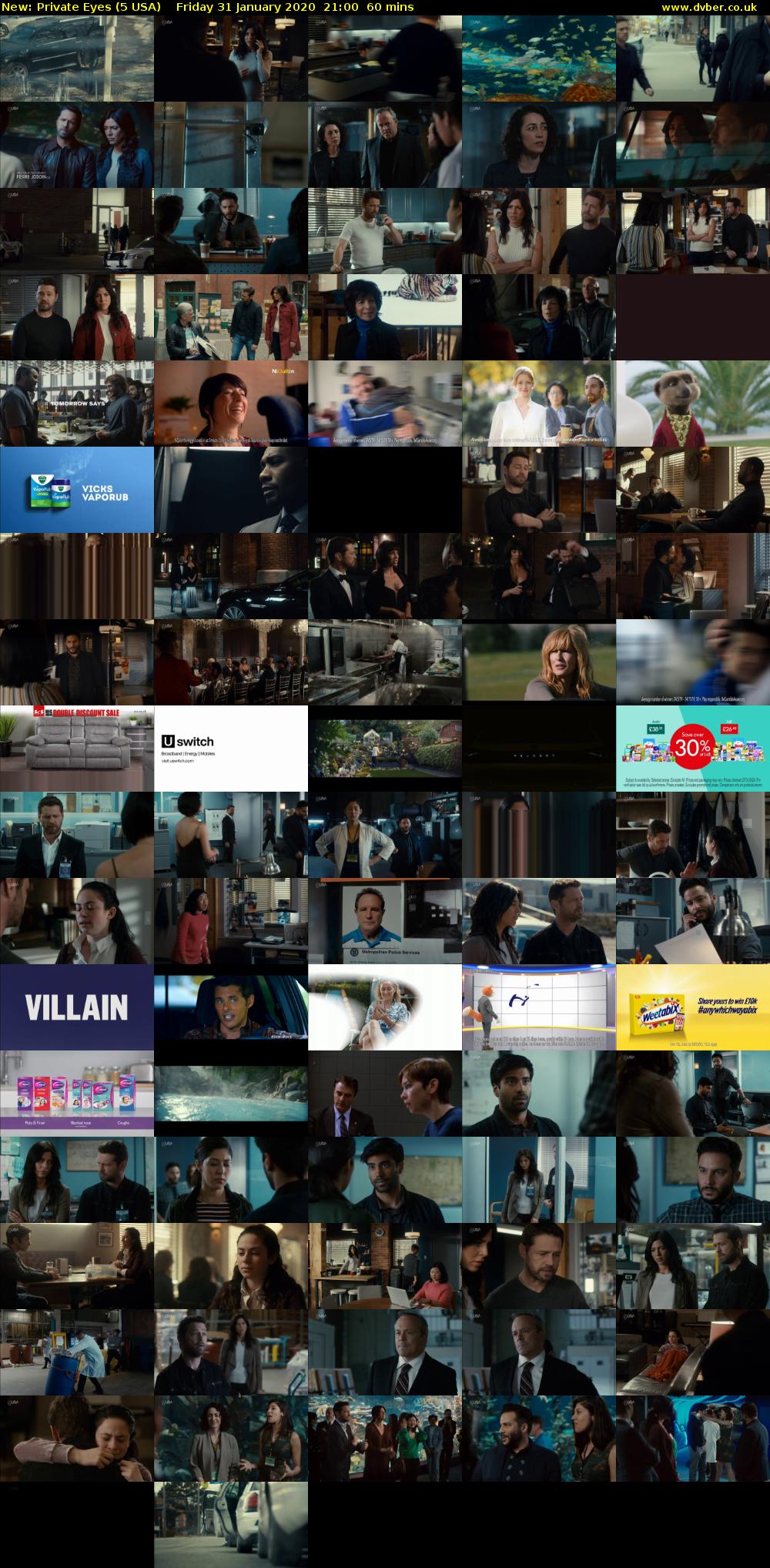 Private Eyes (5 USA) Friday 31 January 2020 21:00 - 22:00