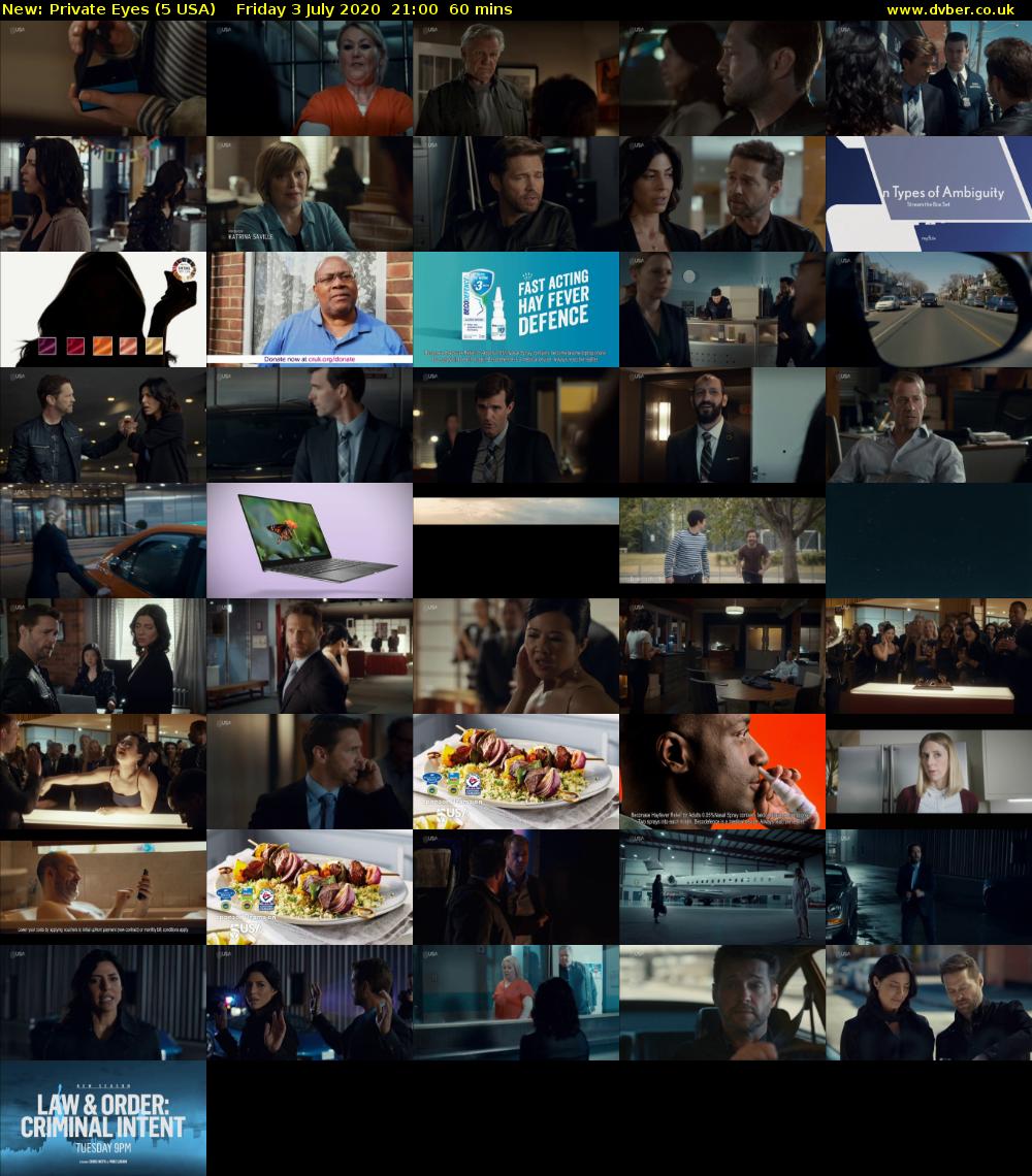 Private Eyes (5 USA) Friday 3 July 2020 21:00 - 22:00