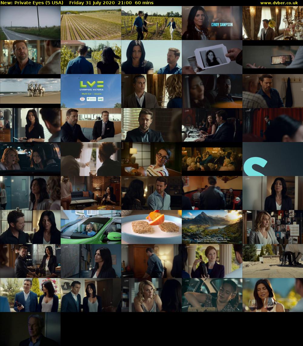 Private Eyes (5 USA) Friday 31 July 2020 21:00 - 22:00