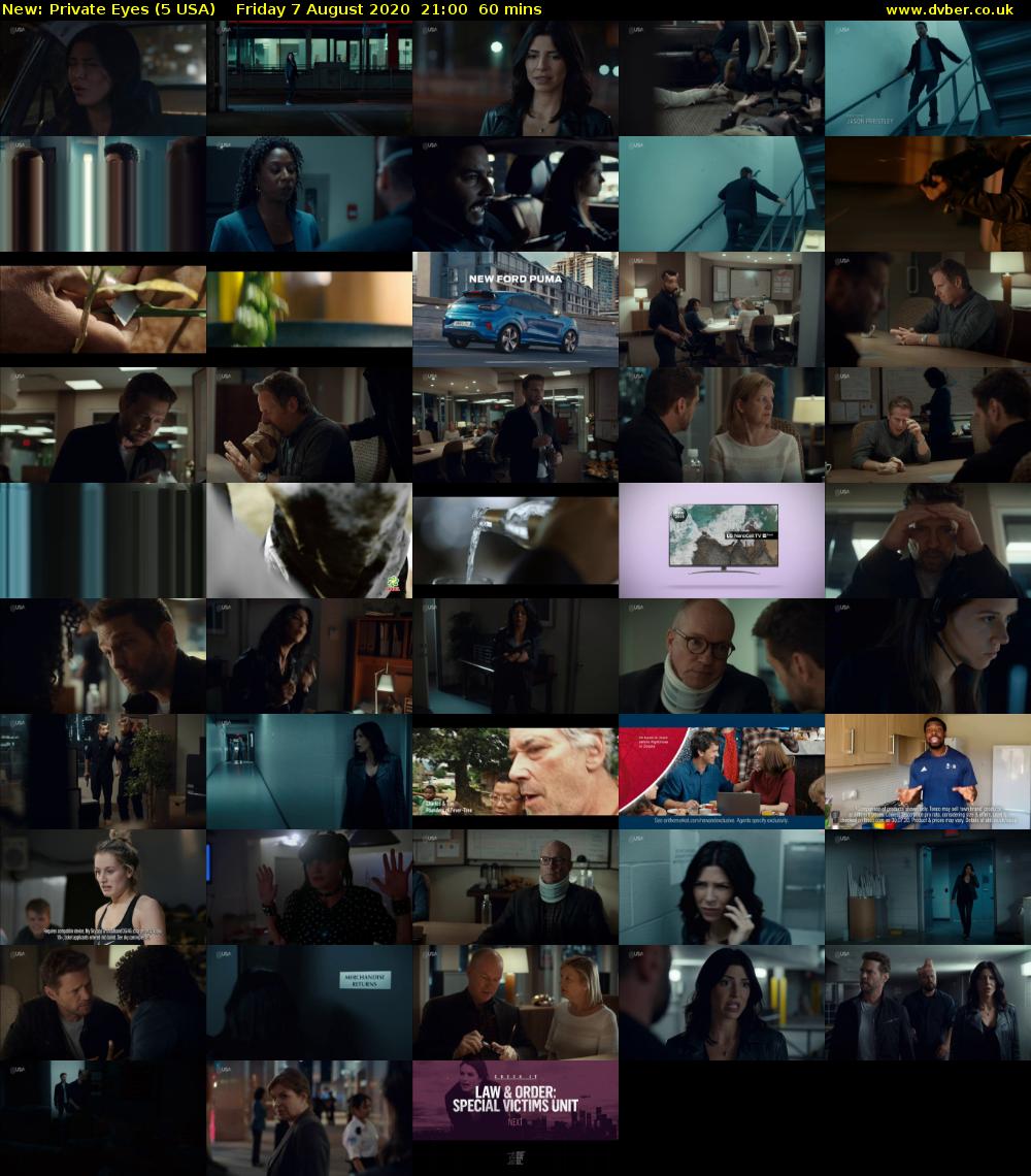 Private Eyes (5 USA) Friday 7 August 2020 21:00 - 22:00