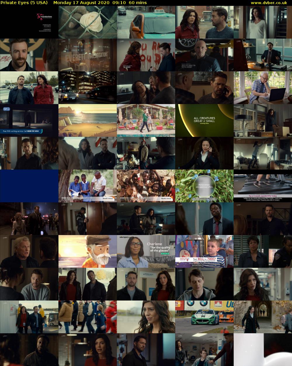 Private Eyes (5 USA) Monday 17 August 2020 09:10 - 10:10