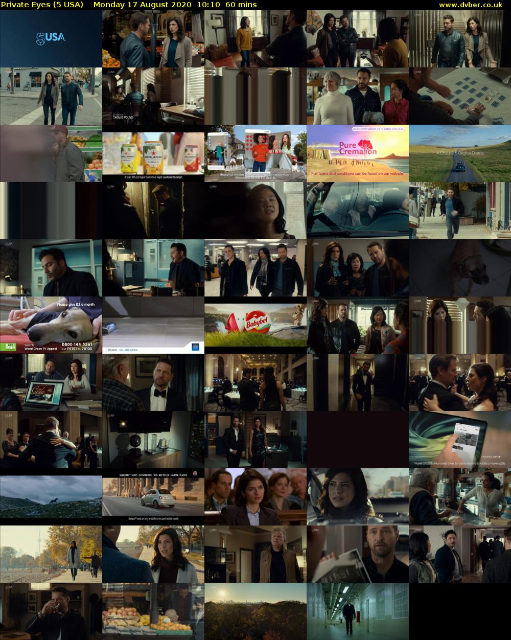 Private Eyes (5 USA) Monday 17 August 2020 10:10 - 11:10