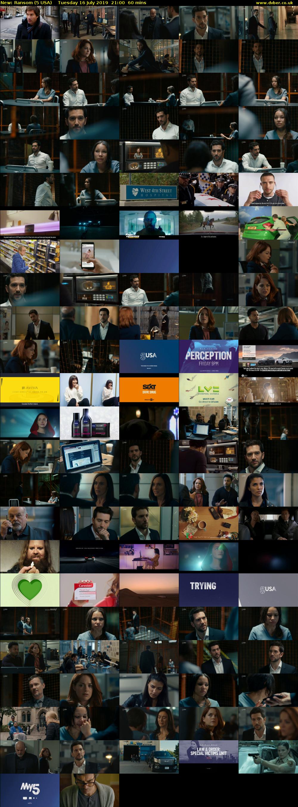 Ransom (5 USA) Tuesday 16 July 2019 21:00 - 22:00