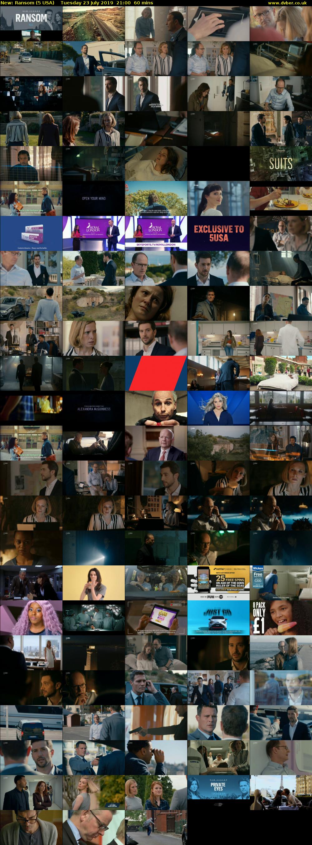 Ransom (5 USA) Tuesday 23 July 2019 21:00 - 22:00