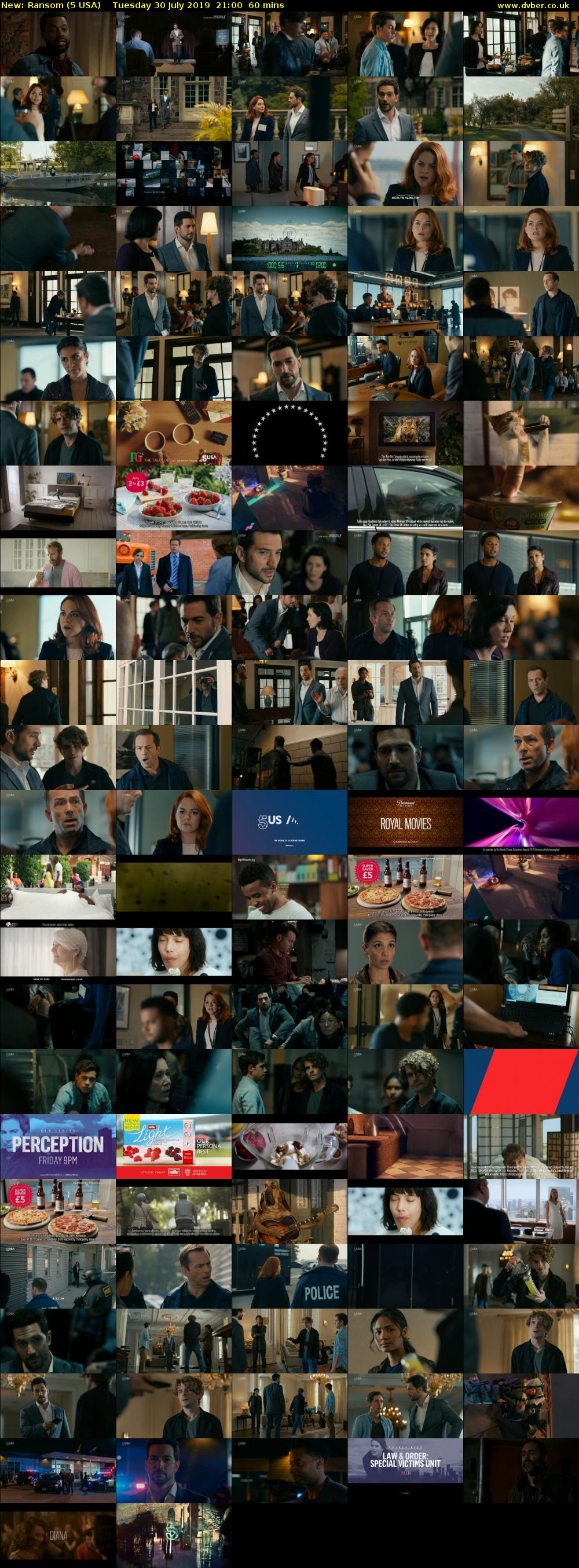 Ransom (5 USA) Tuesday 30 July 2019 21:00 - 22:00