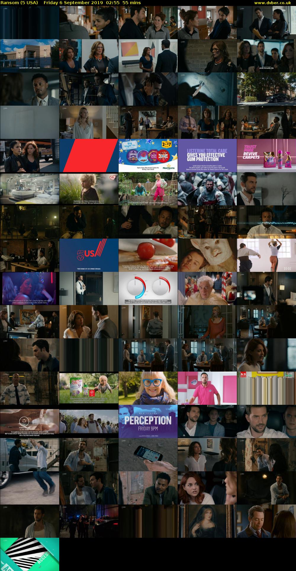 Ransom (5 USA) Friday 6 September 2019 02:55 - 03:50
