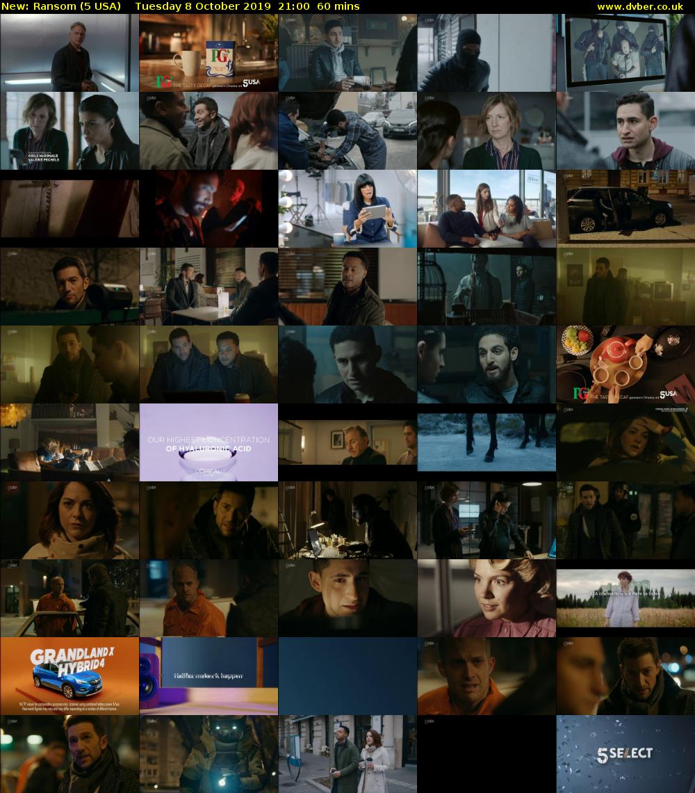 Ransom (5 USA) Tuesday 8 October 2019 21:00 - 22:00