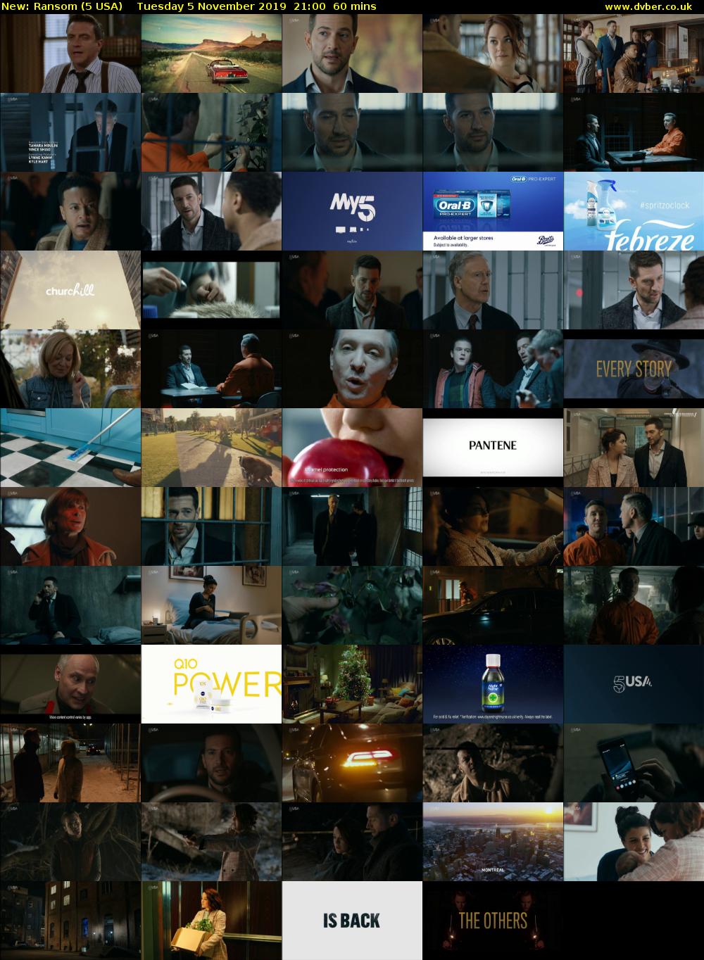 Ransom (5 USA) Tuesday 5 November 2019 21:00 - 22:00