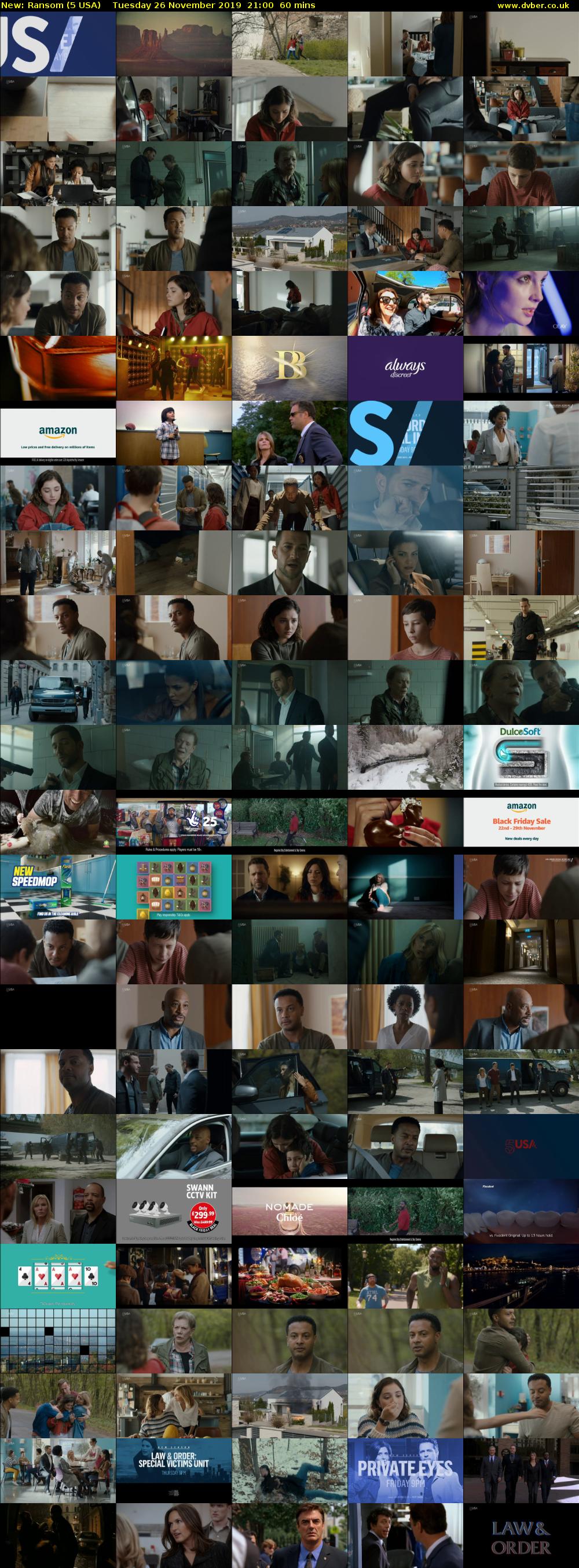 Ransom (5 USA) Tuesday 26 November 2019 21:00 - 22:00