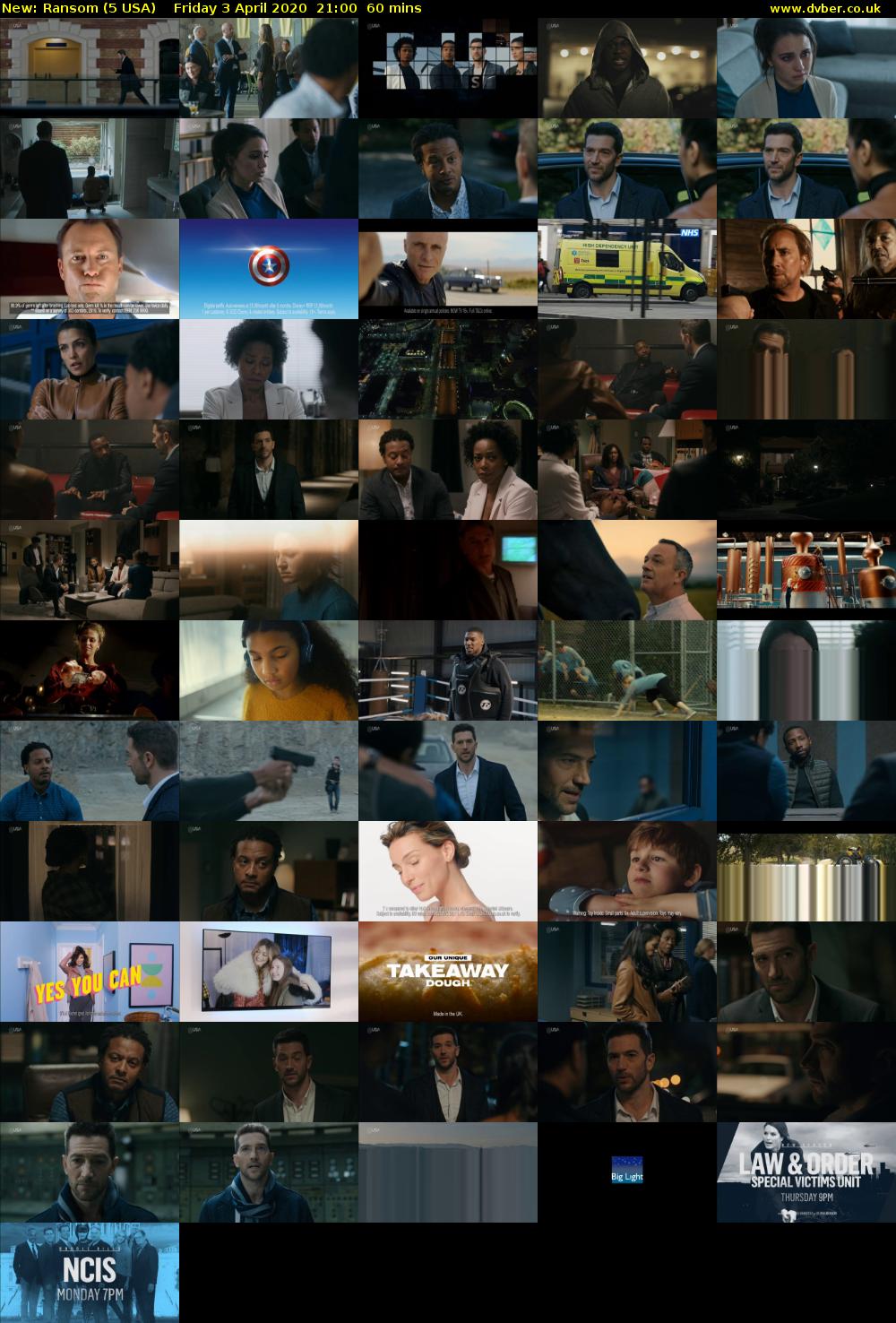 Ransom (5 USA) Friday 3 April 2020 21:00 - 22:00
