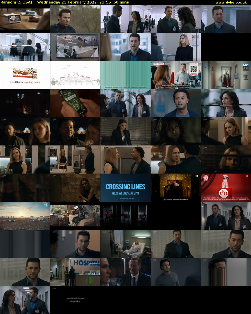 Ransom (5 USA) Wednesday 23 February 2022 23:55 - 00:55