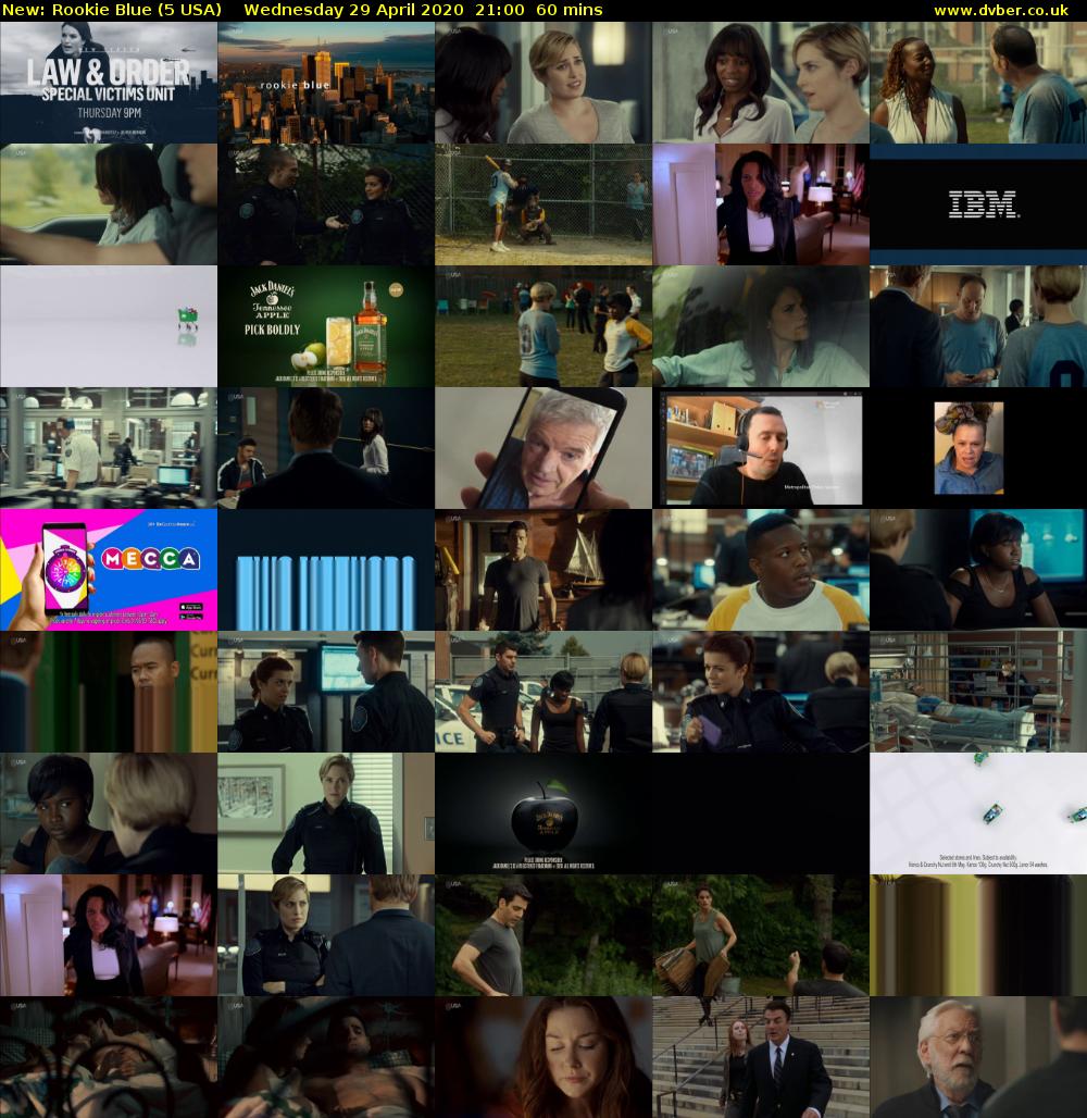 Rookie Blue (5 USA) Wednesday 29 April 2020 21:00 - 22:00