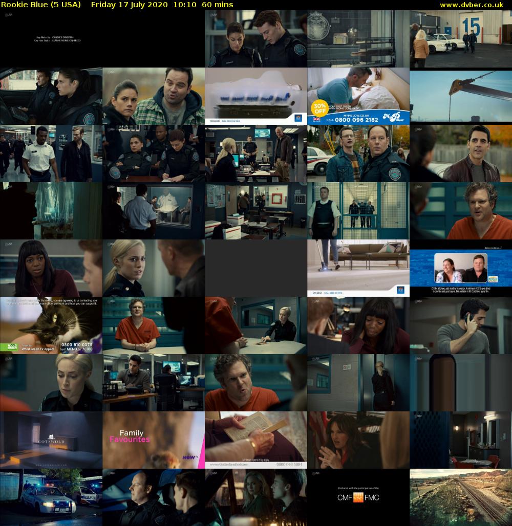 Rookie Blue (5 USA) Friday 17 July 2020 10:10 - 11:10