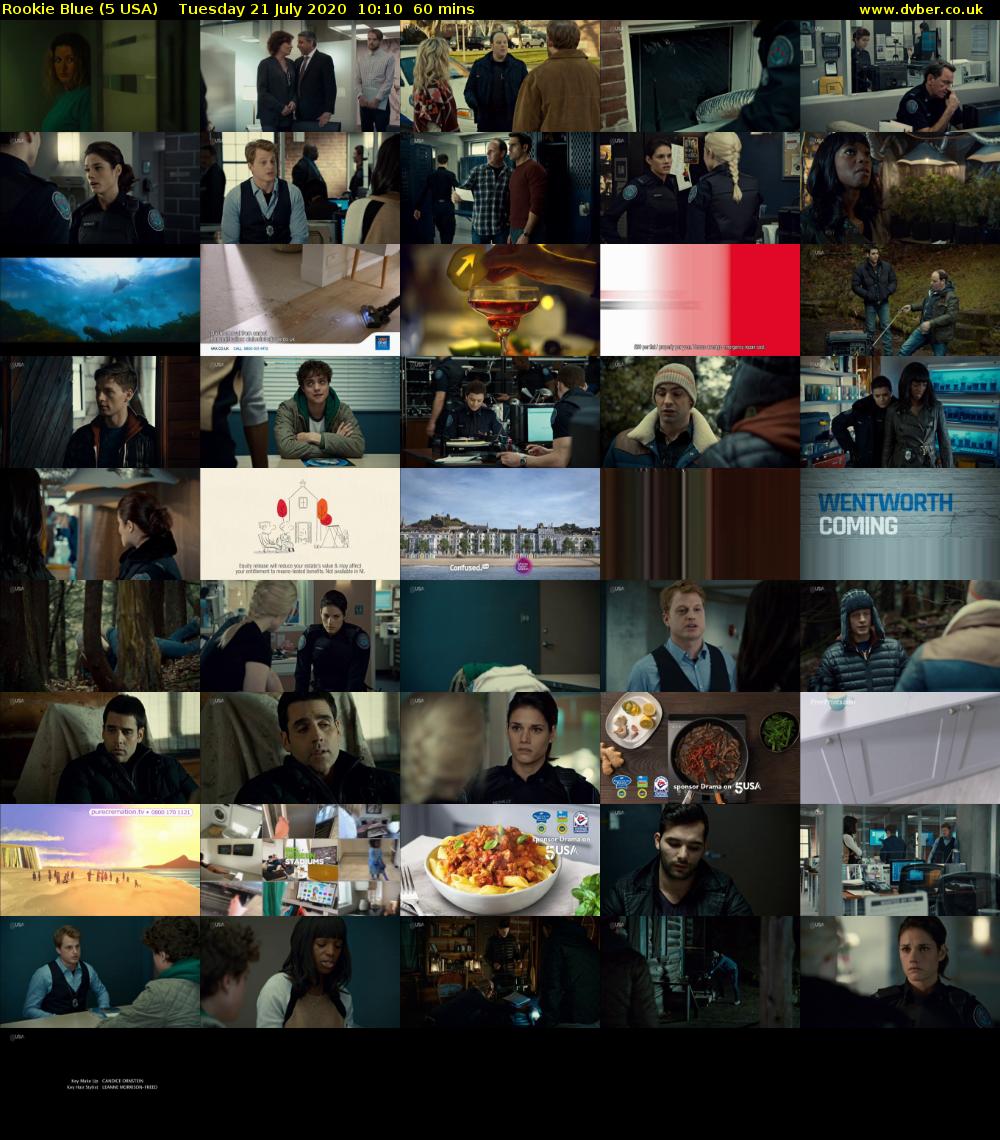 Rookie Blue (5 USA) Tuesday 21 July 2020 10:10 - 11:10
