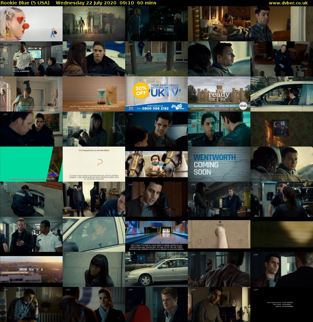 Rookie Blue (5 USA) Wednesday 22 July 2020 09:10 - 10:10