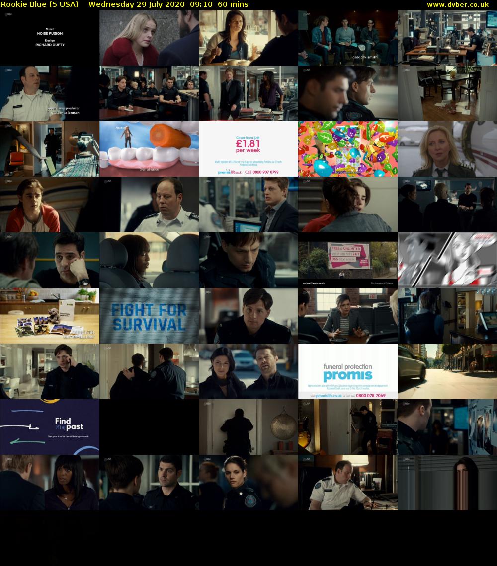 Rookie Blue (5 USA) Wednesday 29 July 2020 09:10 - 10:10