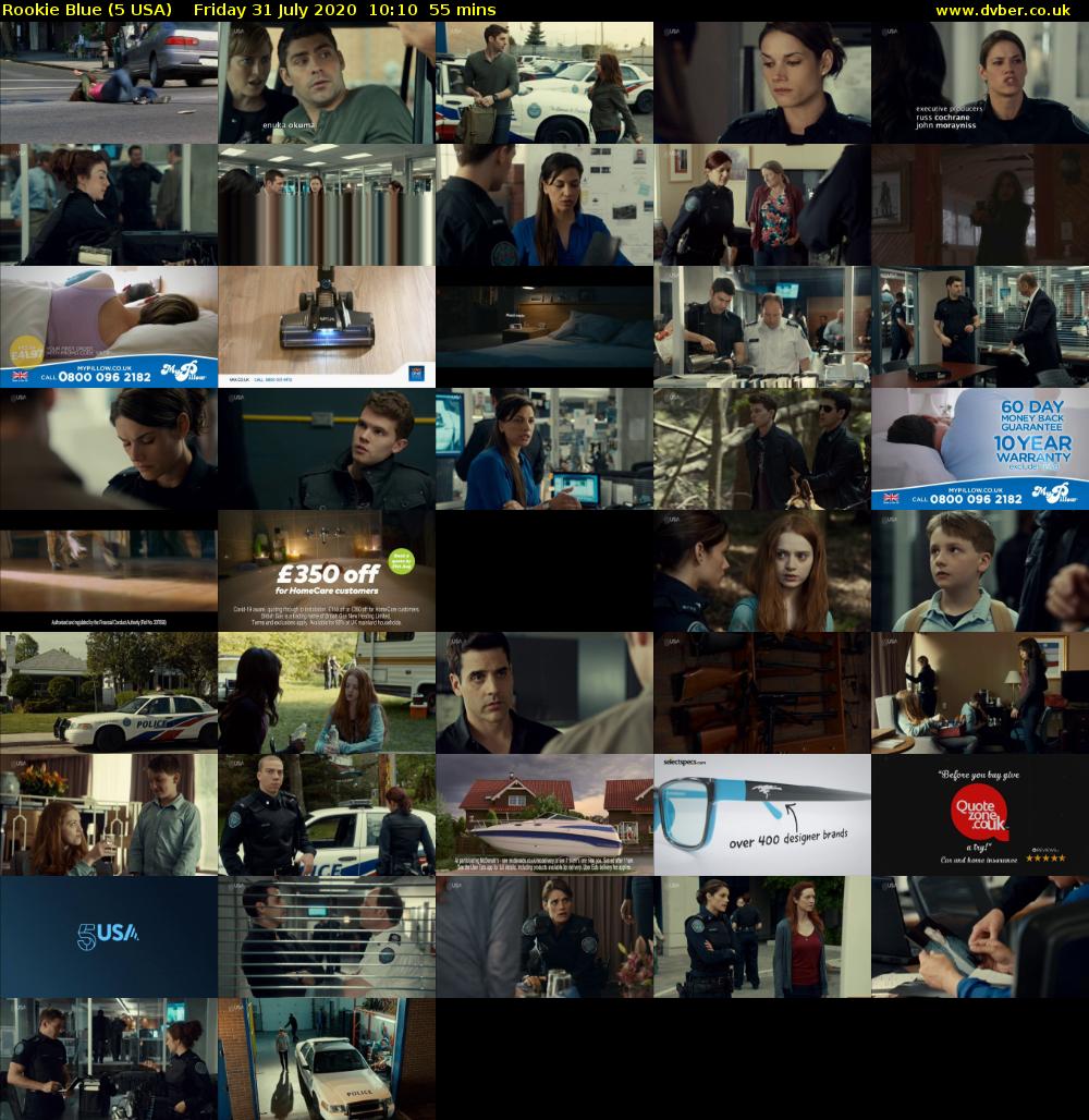 Rookie Blue (5 USA) Friday 31 July 2020 10:10 - 11:05