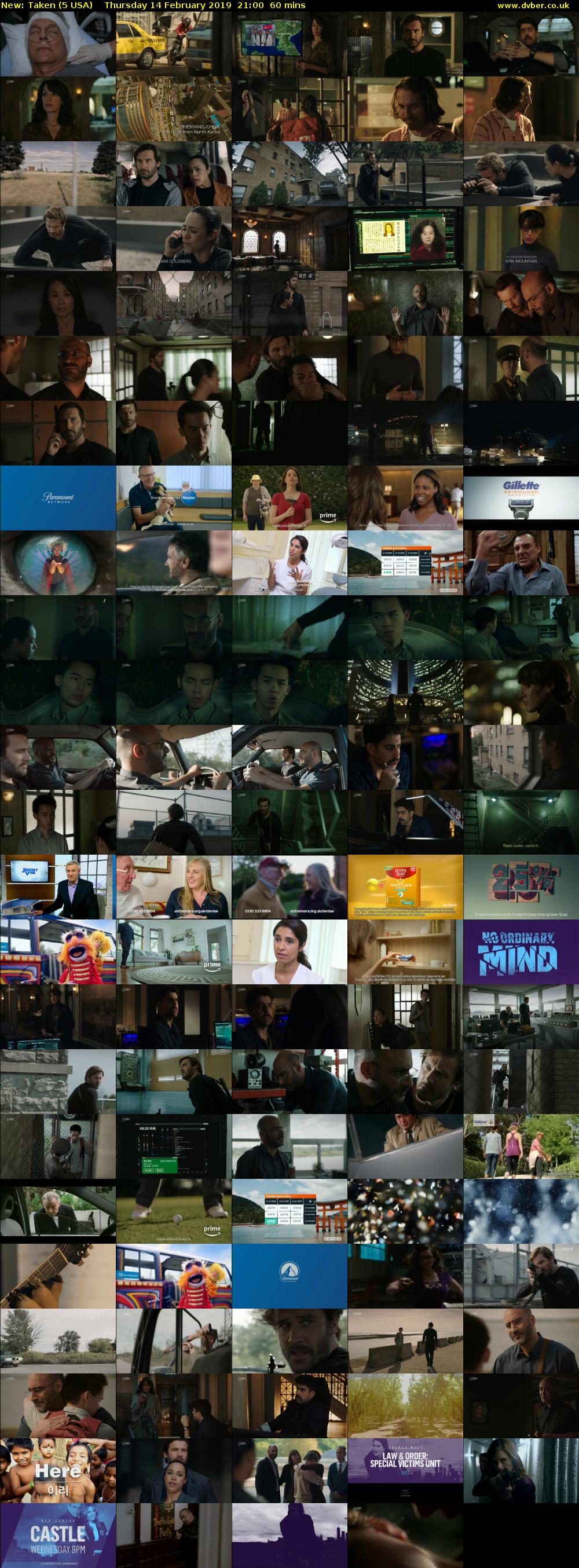 Taken (5 USA) Thursday 14 February 2019 21:00 - 22:00