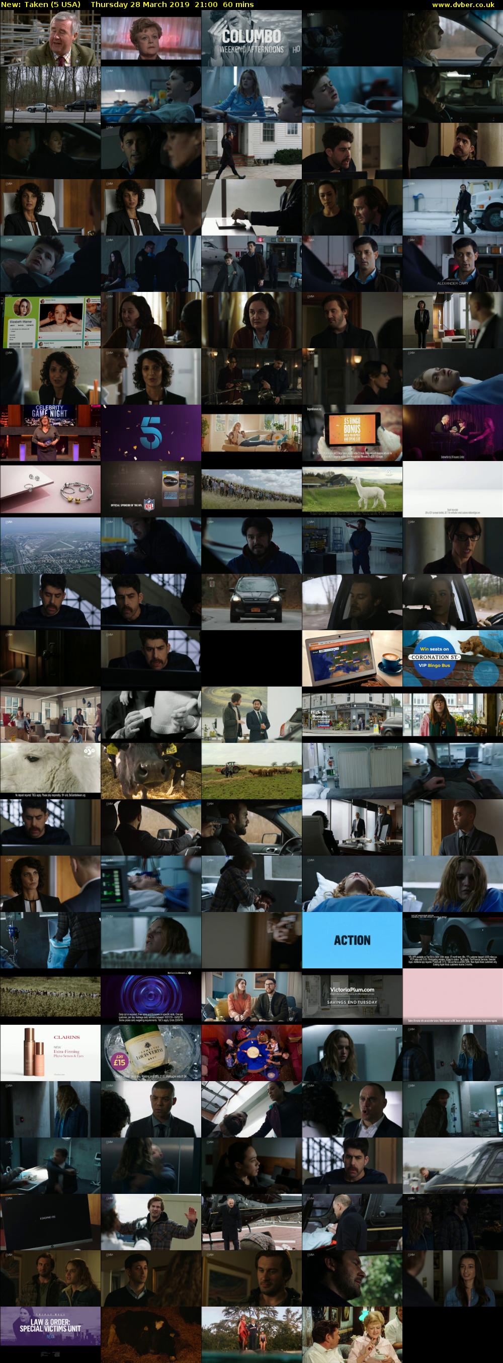 Taken (5 USA) Thursday 28 March 2019 21:00 - 22:00