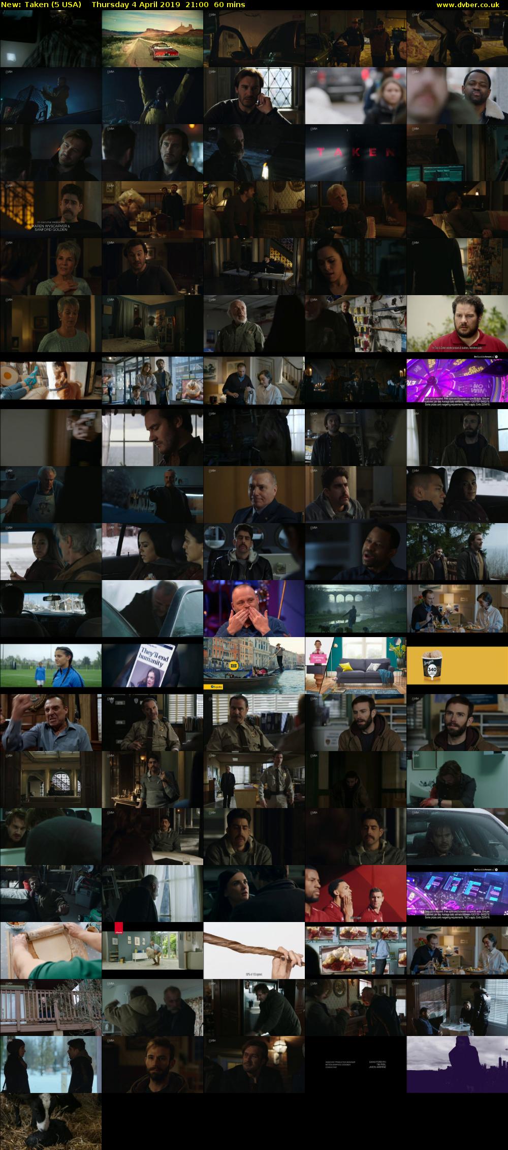 Taken (5 USA) Thursday 4 April 2019 21:00 - 22:00