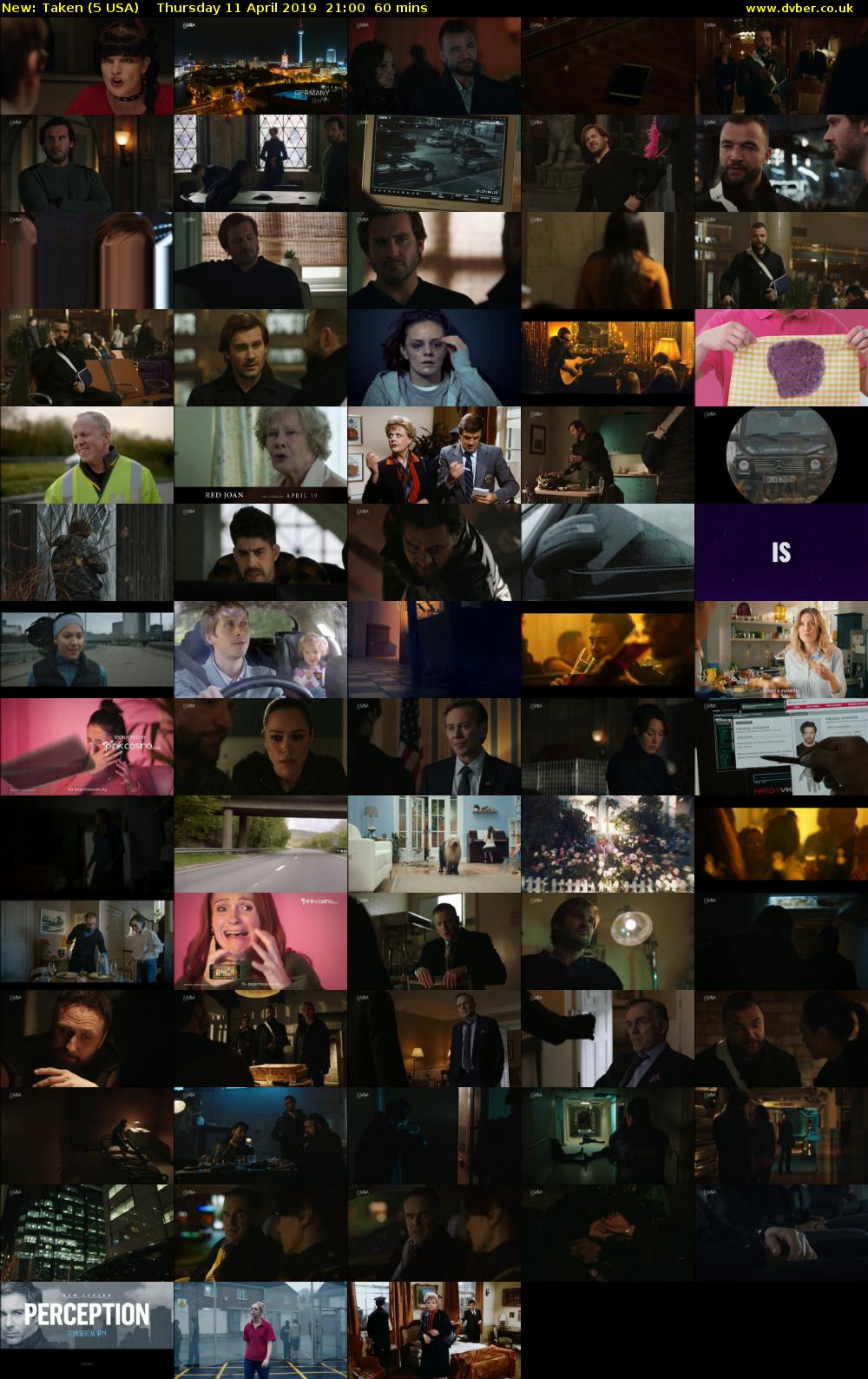 Taken (5 USA) Thursday 11 April 2019 21:00 - 22:00
