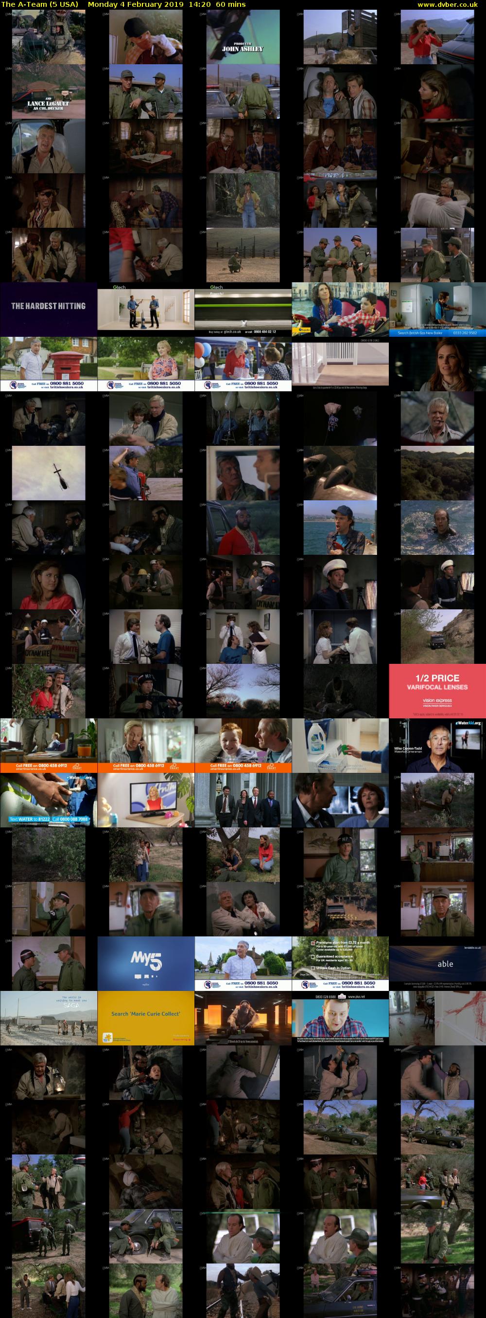 The A-Team (5 USA) Monday 4 February 2019 14:20 - 15:20