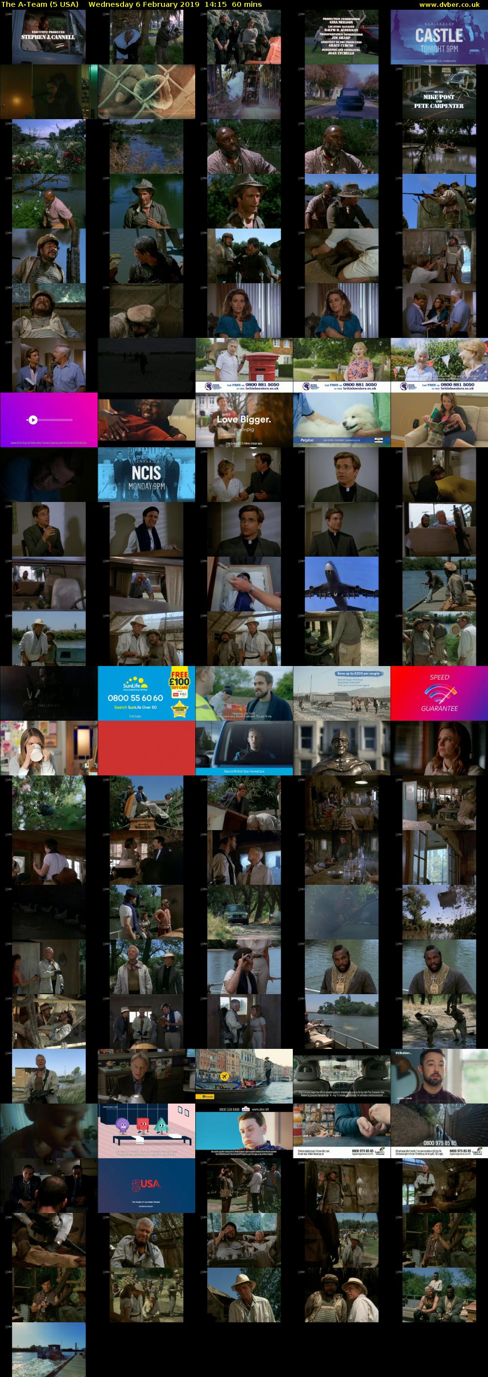 The A-Team (5 USA) Wednesday 6 February 2019 14:15 - 15:15
