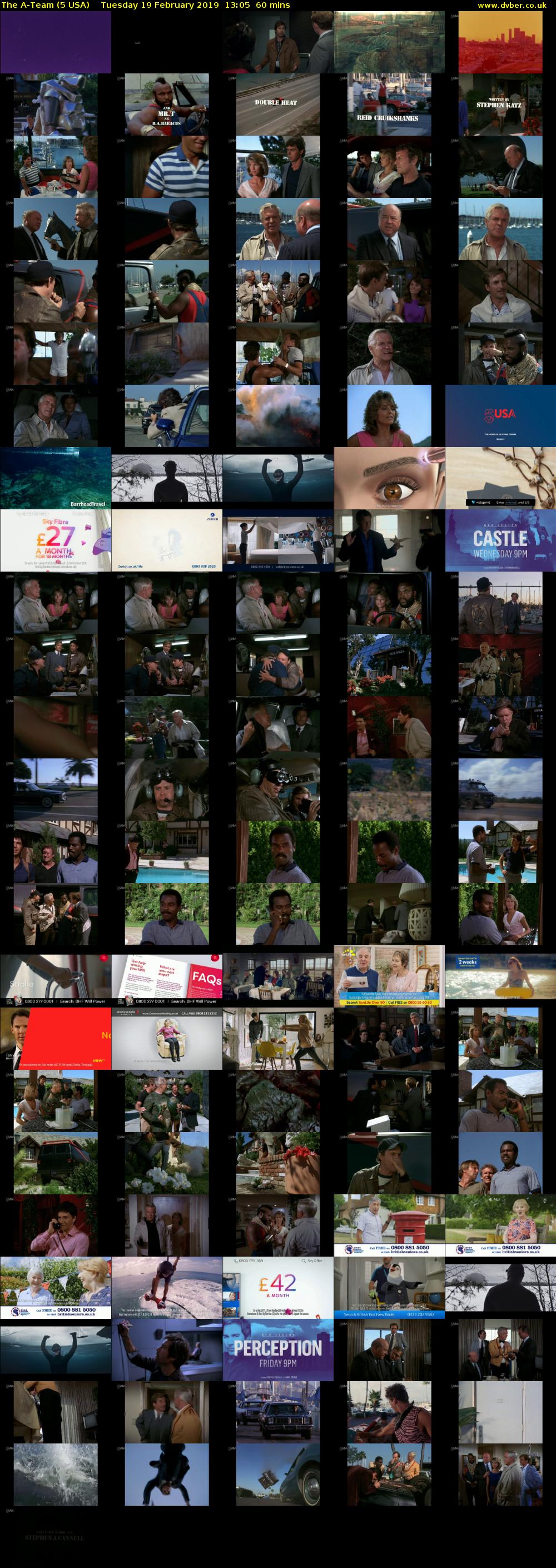 The A-Team (5 USA) Tuesday 19 February 2019 13:05 - 14:05